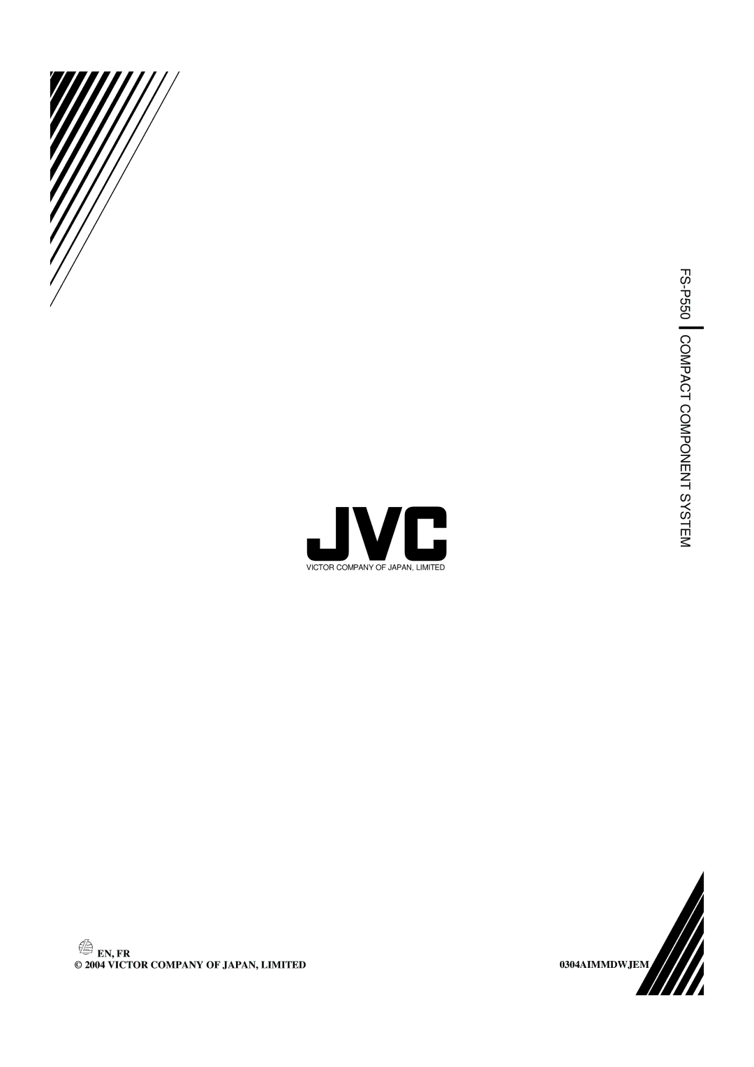 JVC manual FS-P550 Compact Component System 