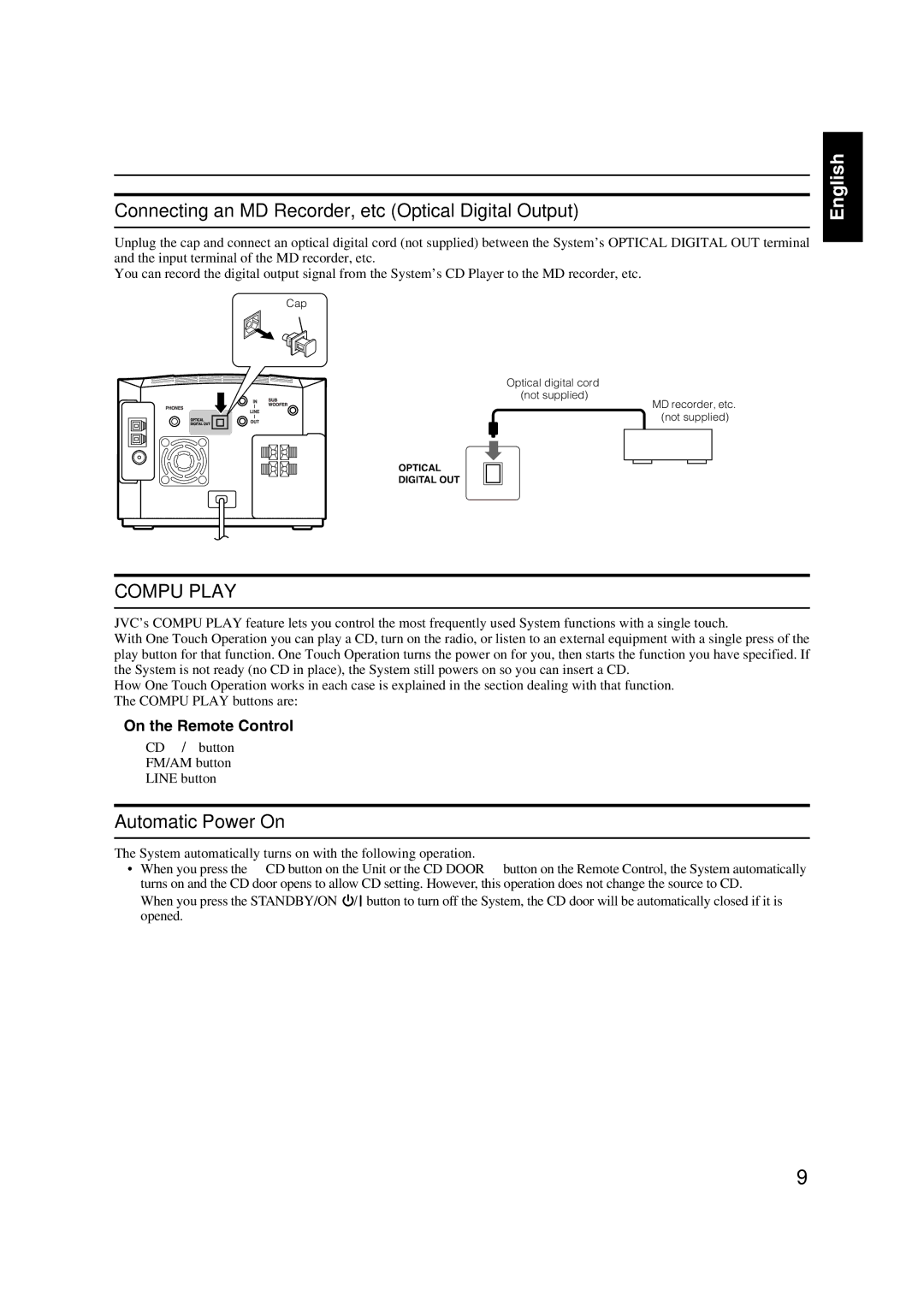 JVC FS-X1/FS-X3 manual Compu Play 