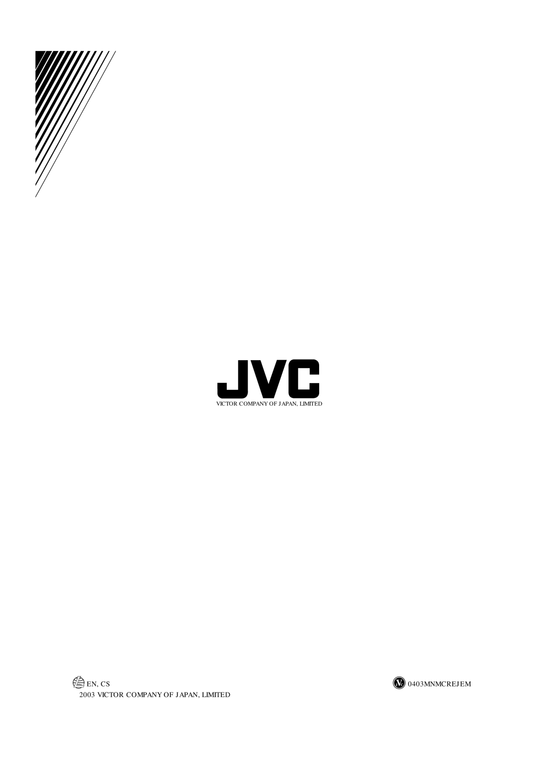 JVC FS-X1, FS-X3 manual EN, CS 0403MNMCREJEM Victor Company of JAPAN, Limited 