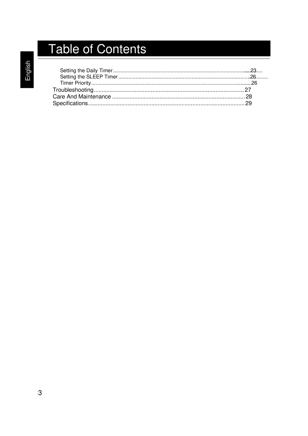 JVC FS-X1, FS-X3 manual Troubleshooting Care And Maintenance Specifications 