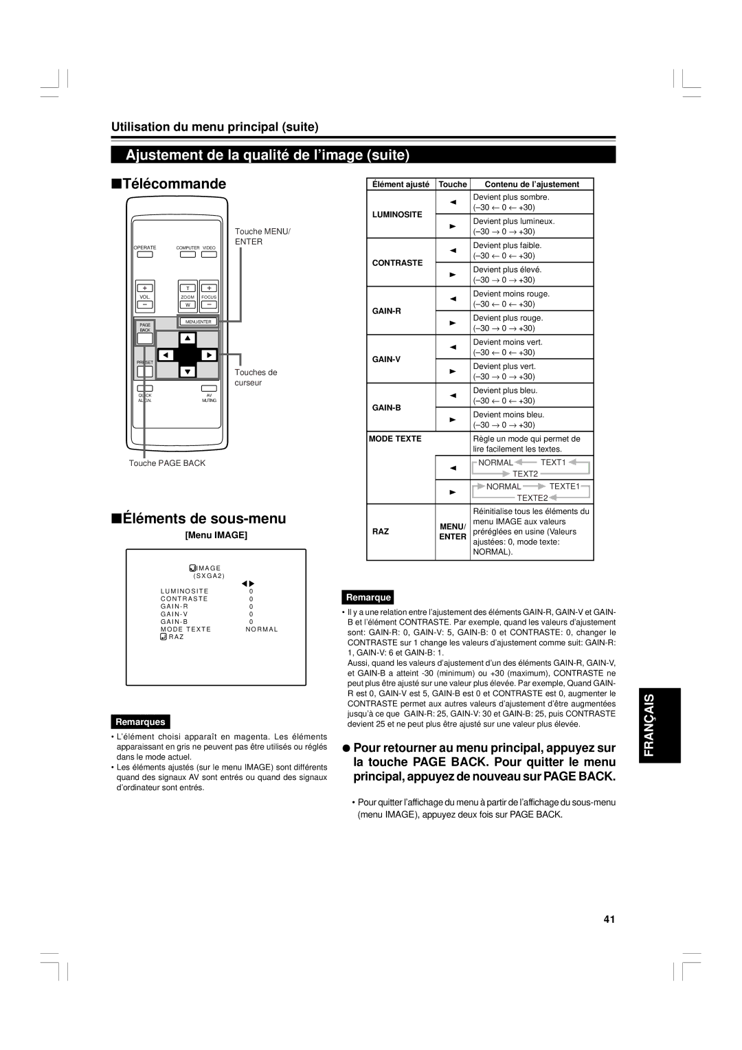 JVC G1500 manual Normal TEXT1 TEXT2 TEXTE1 TEXTE2 