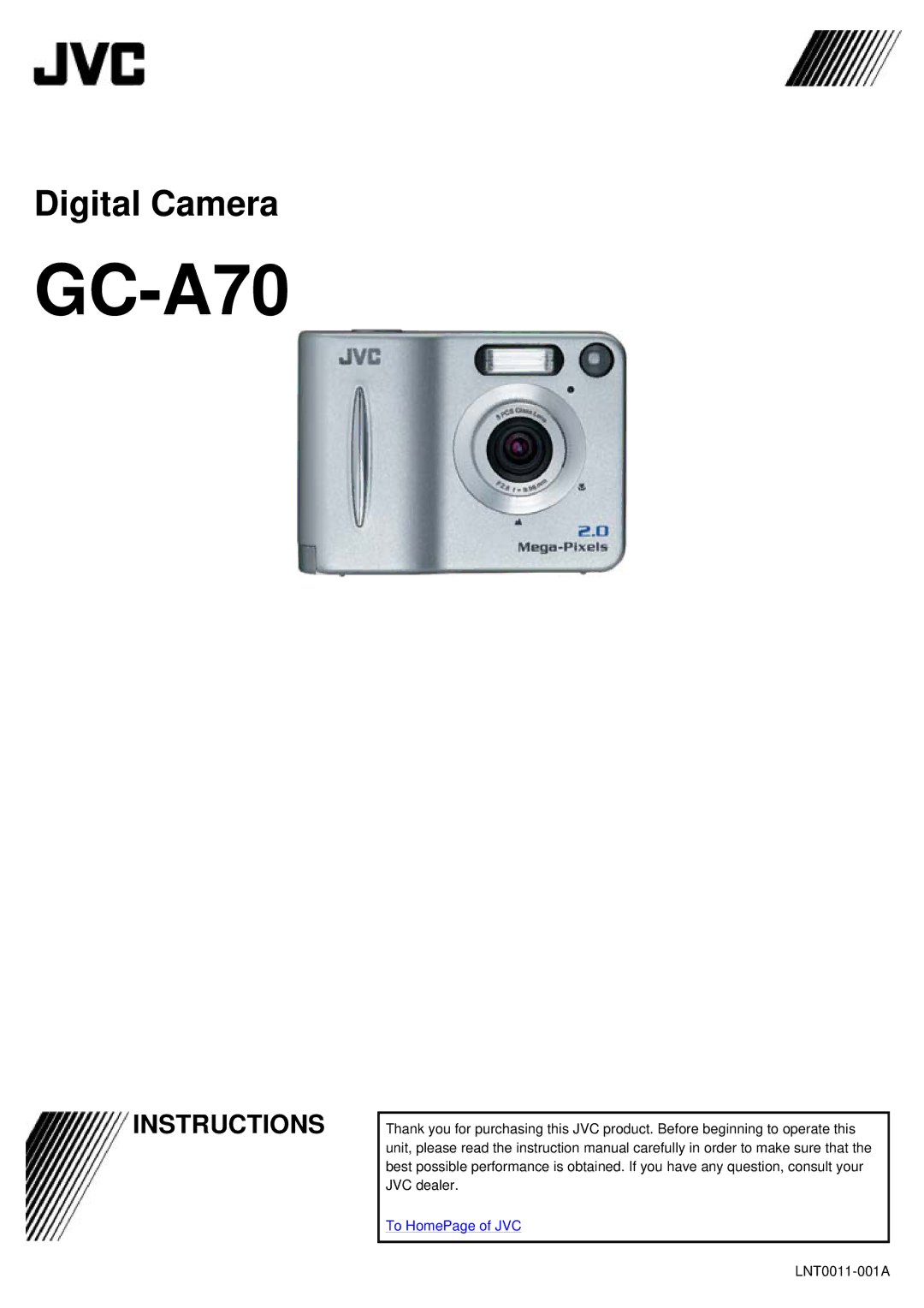 JVC GC-A70 instruction manual 