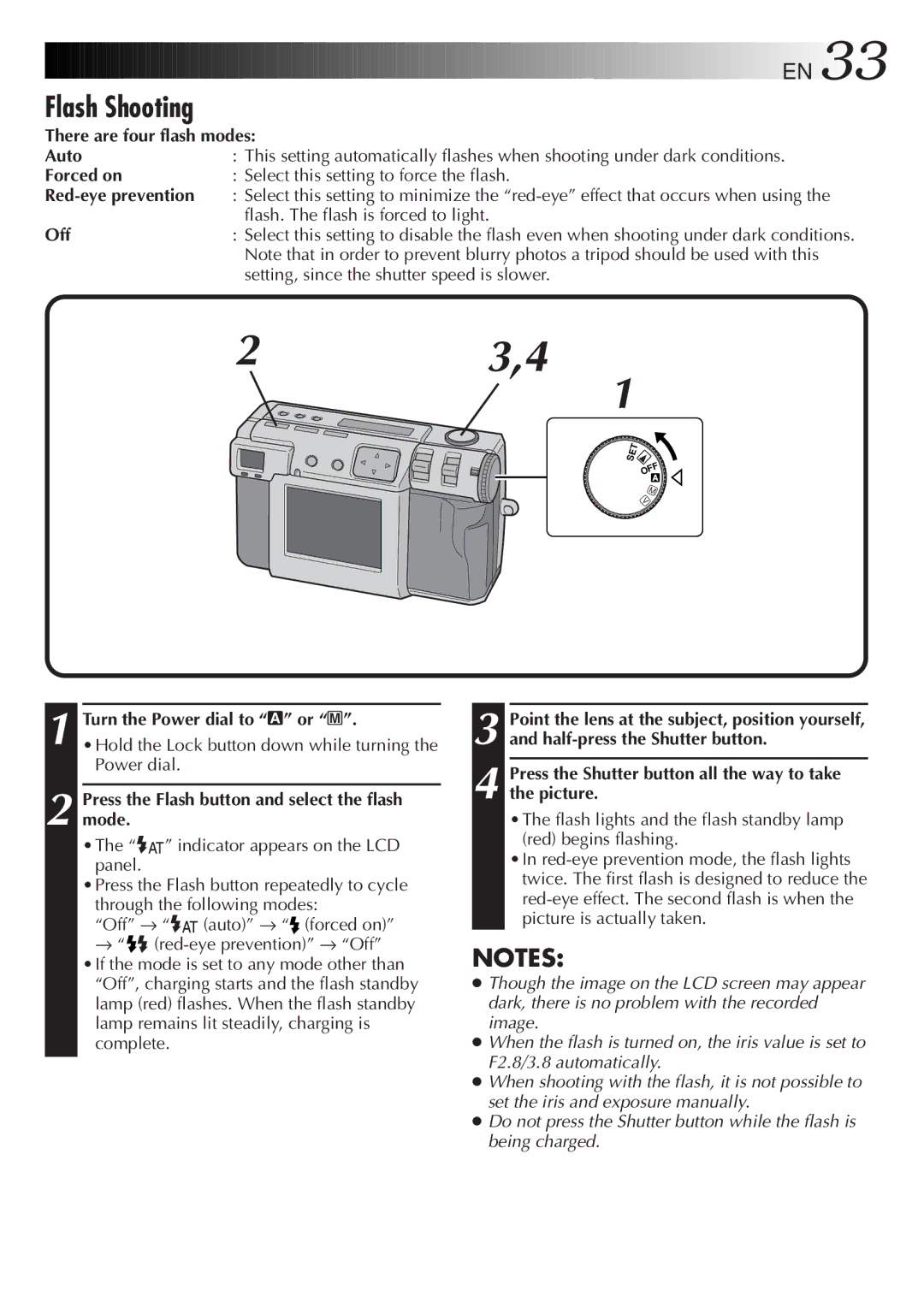 JVC GC-QX5HD, GC-QX3HD manual Flash Shooting 