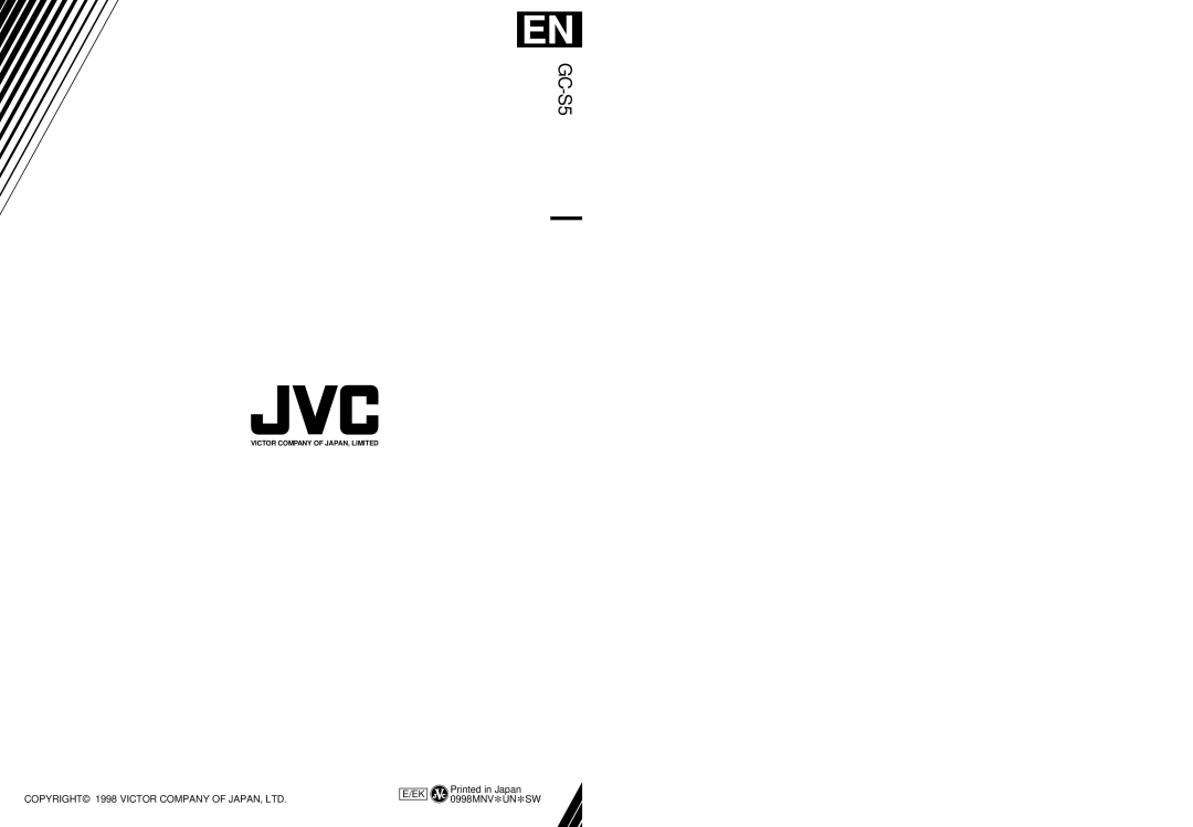 JVC GC-S5 manual 