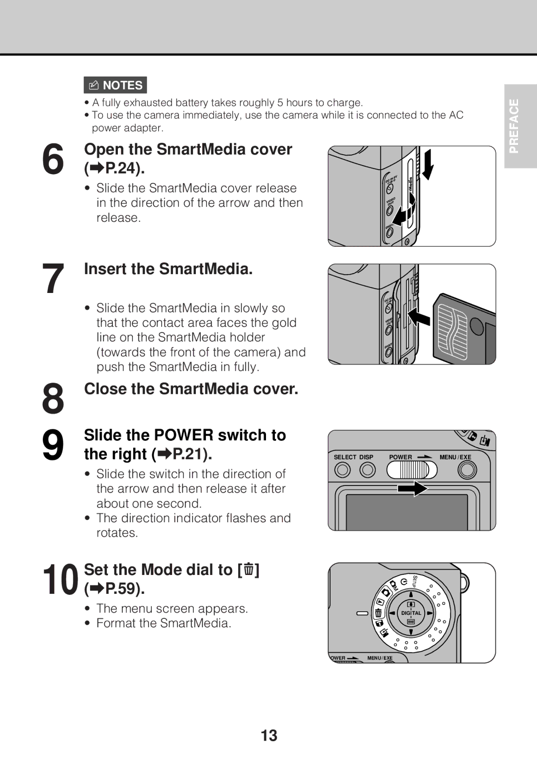 JVC GC-S5 manual Fully exhausted battery takes roughly 5 hours to charge 