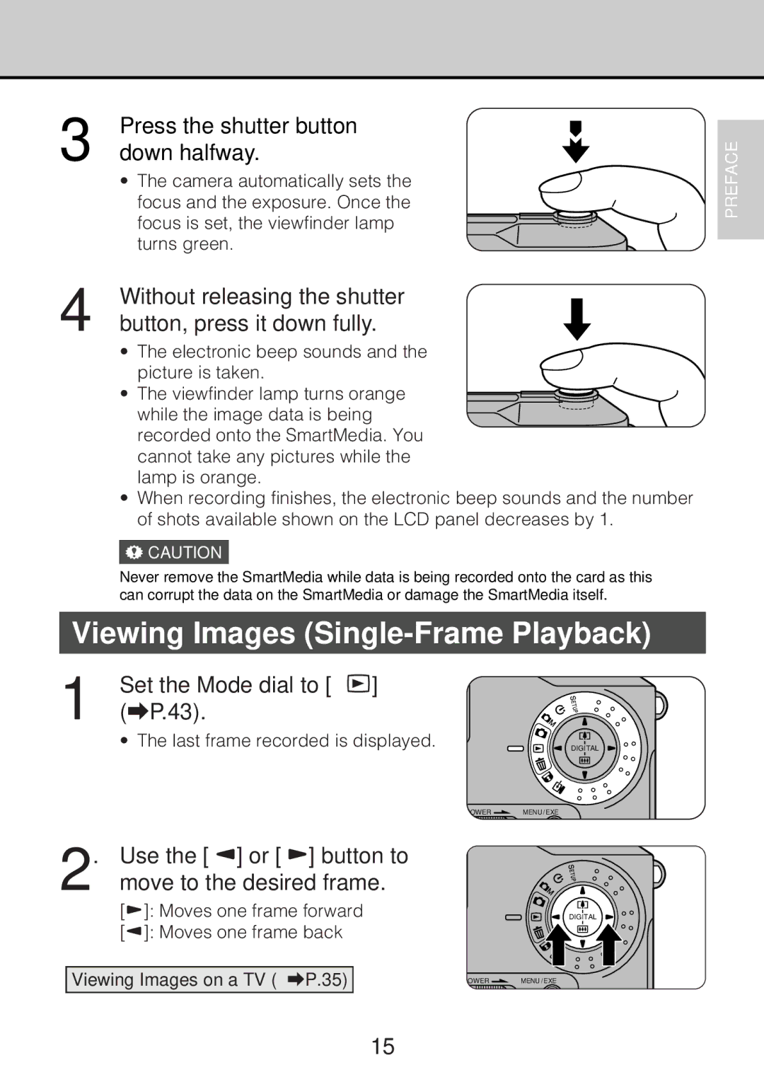 JVC GC-S5 manual Viewing Images Single-Frame Playback 