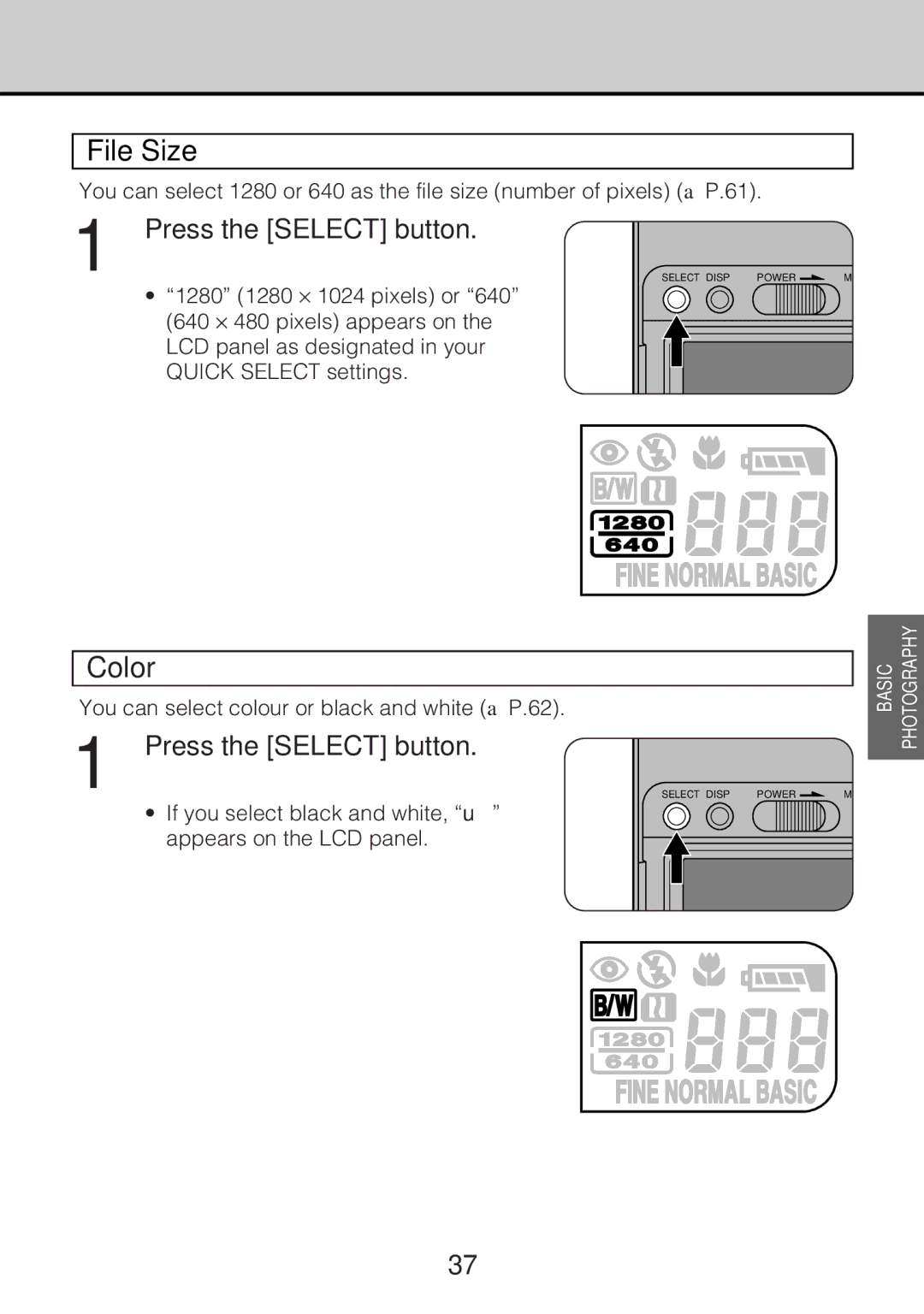 JVC GC-S5 manual File Size, Color 