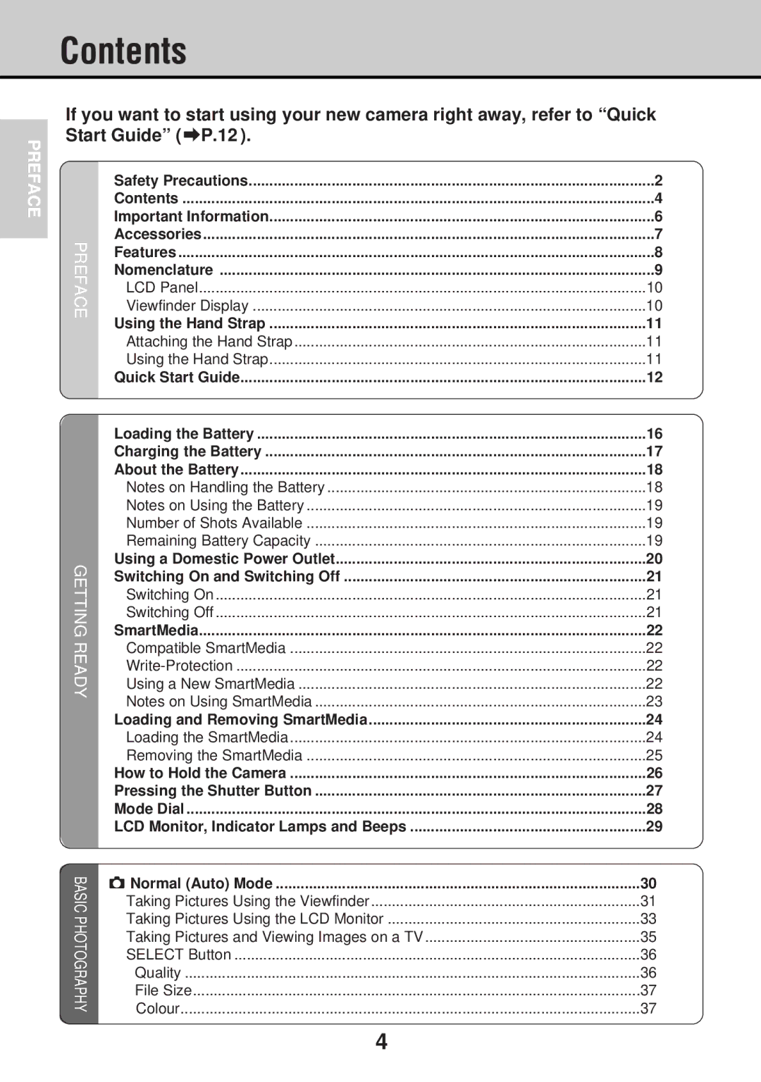 JVC GC-S5 manual Contents 