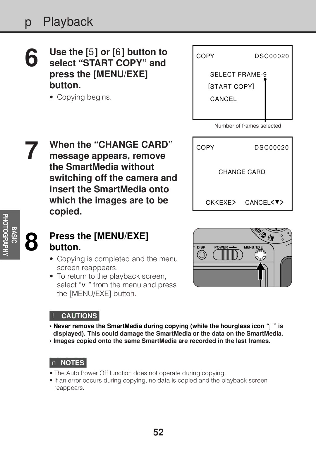 JVC GC-S5 manual Select Start Copy 