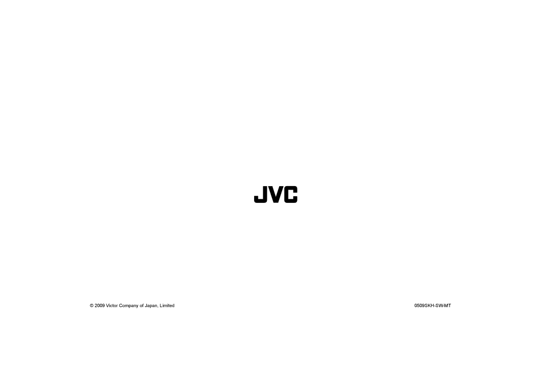 JVC GD-463D10E, GD-463D10U, LCT2574-001A-H specifications 0509SKH-SW-MT 