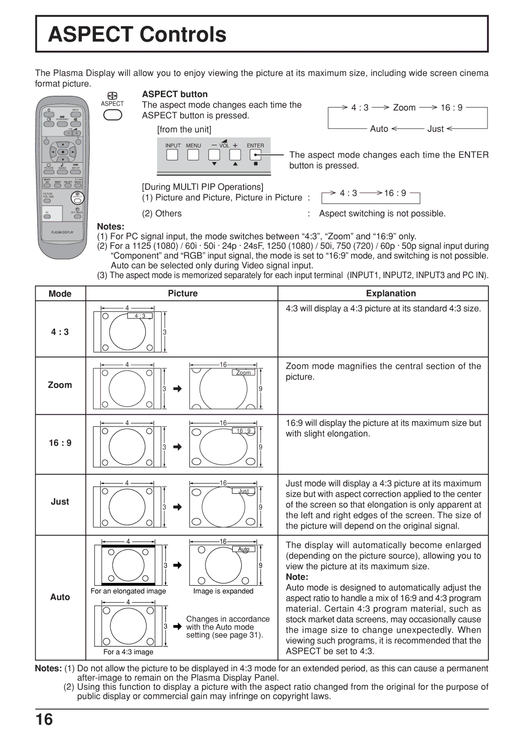 JVC GD-V422U, GD V502U manual Zoom, Just, Auto 