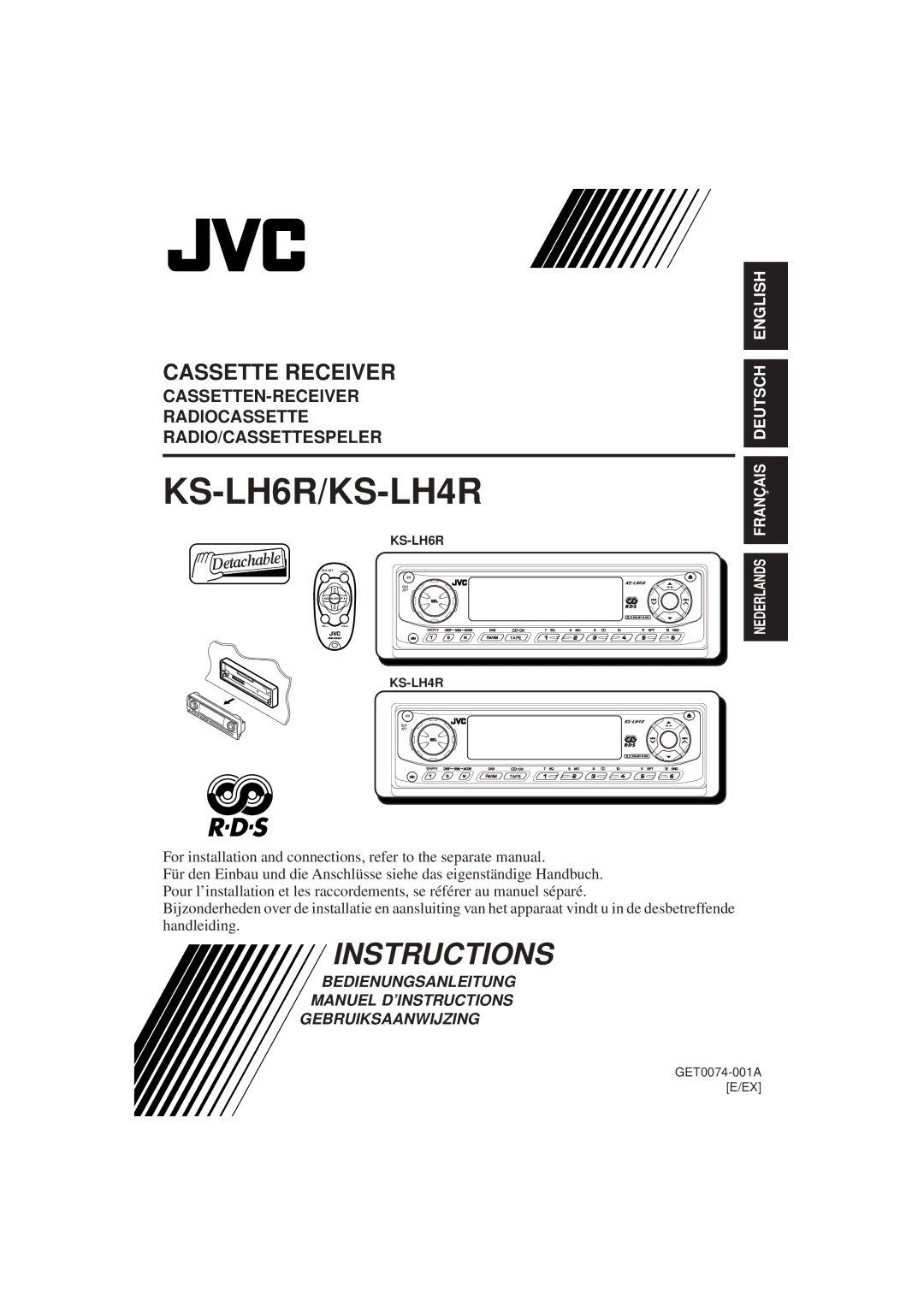 JVC GET0074-001A manual KS-LH6R/KS-LH4R 