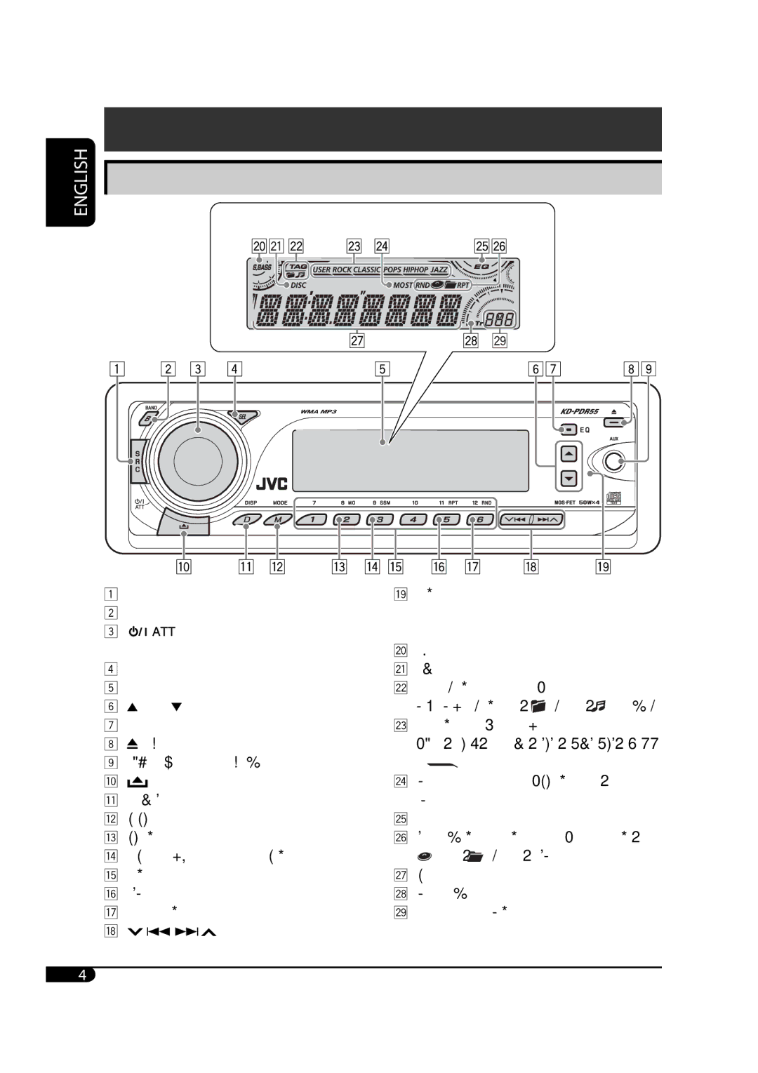 JVC GET0425-001A manual Display window, Disc 