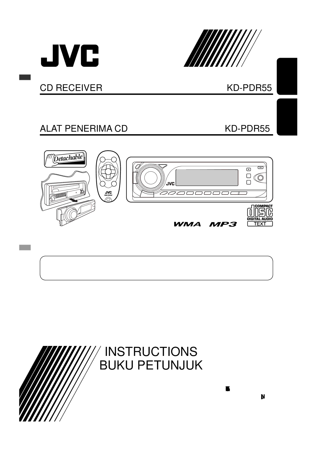 JVC GET0425-001A manual Instructions Buku Petunjuk 