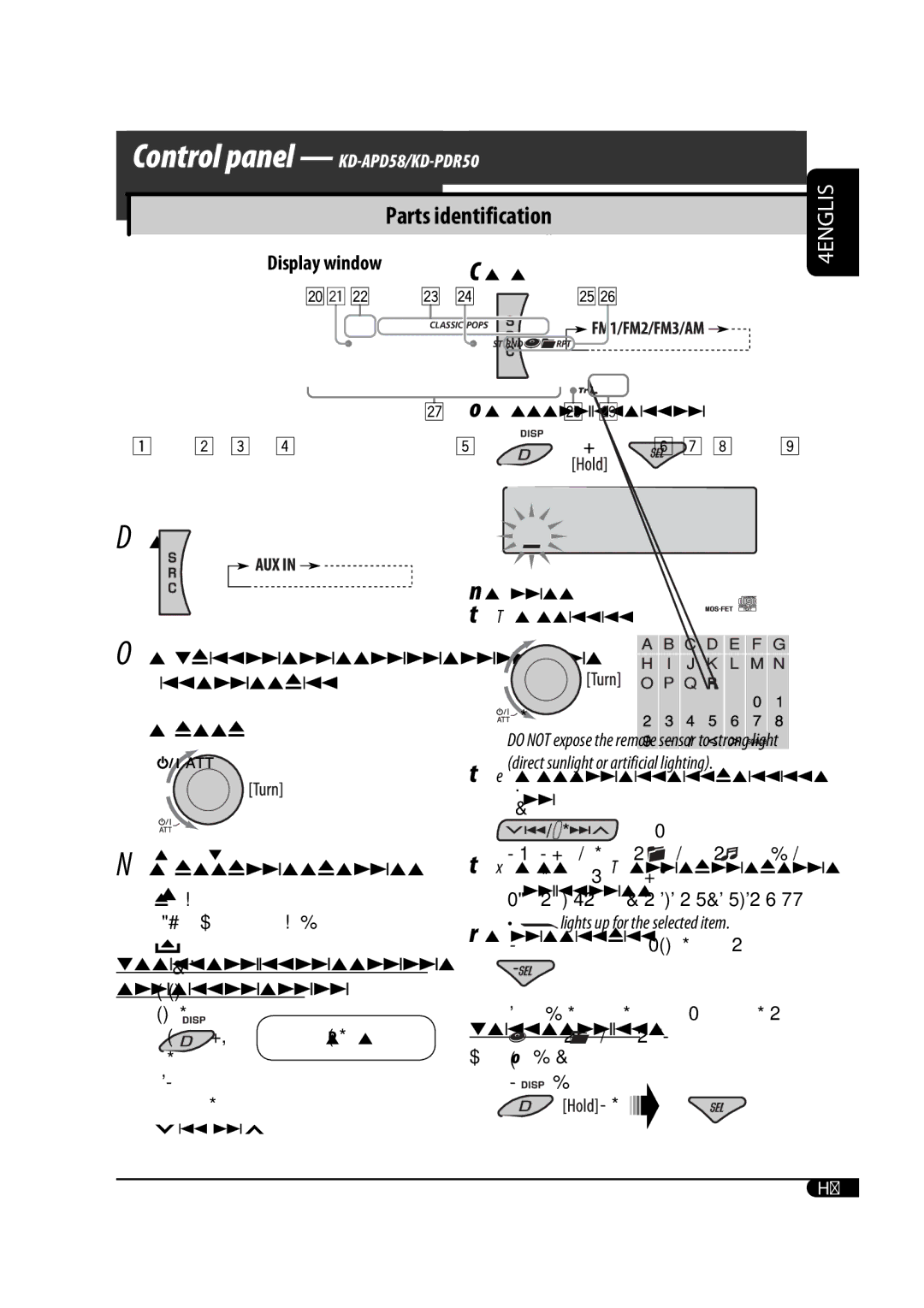 JVC GET0425-001A manual Adjust the volume ⁄ Adjust the sound as you want. See, To erase the entire title, Clock Ôaux, Above 