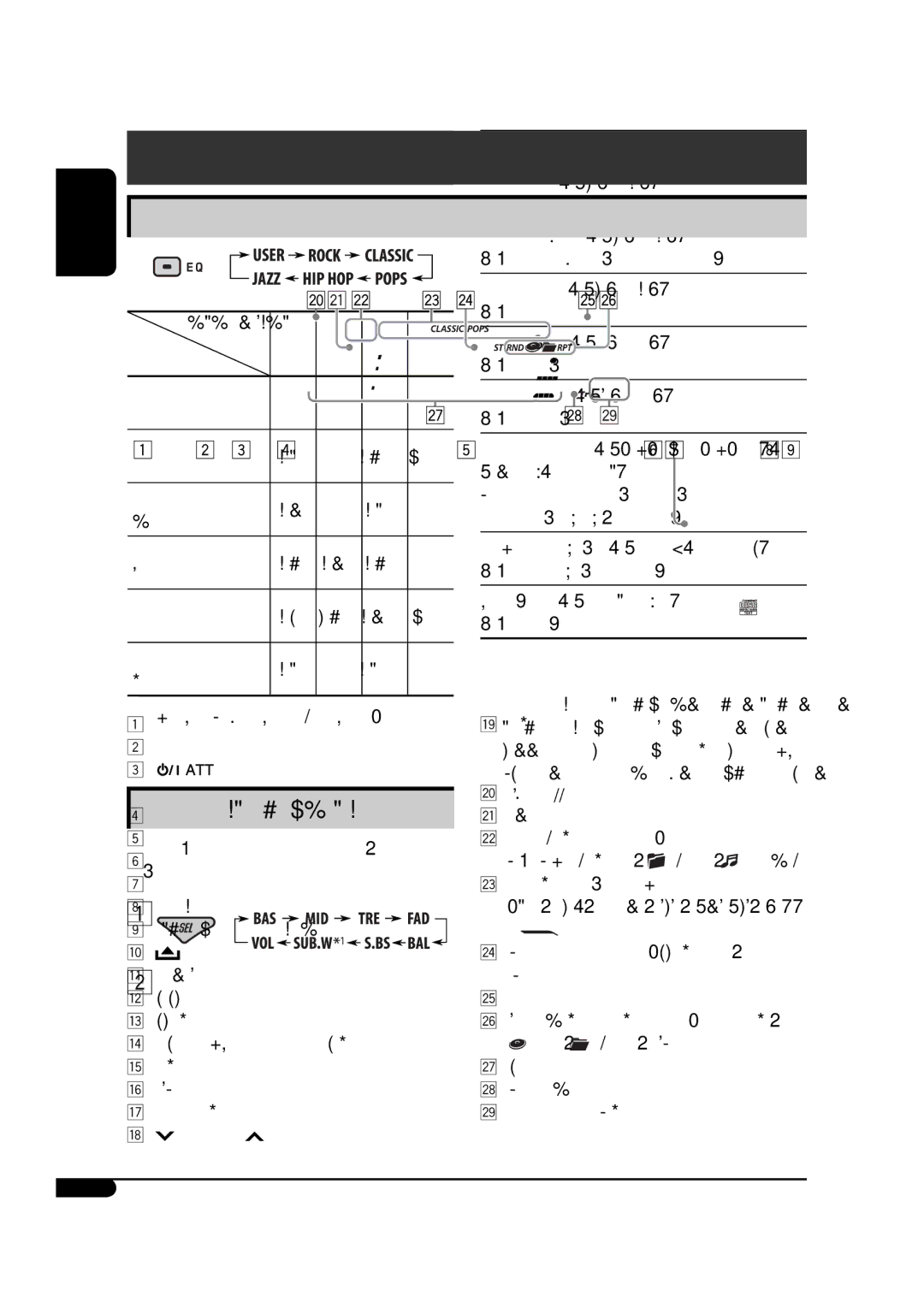 JVC GET0425-001A manual Sound adjustments 