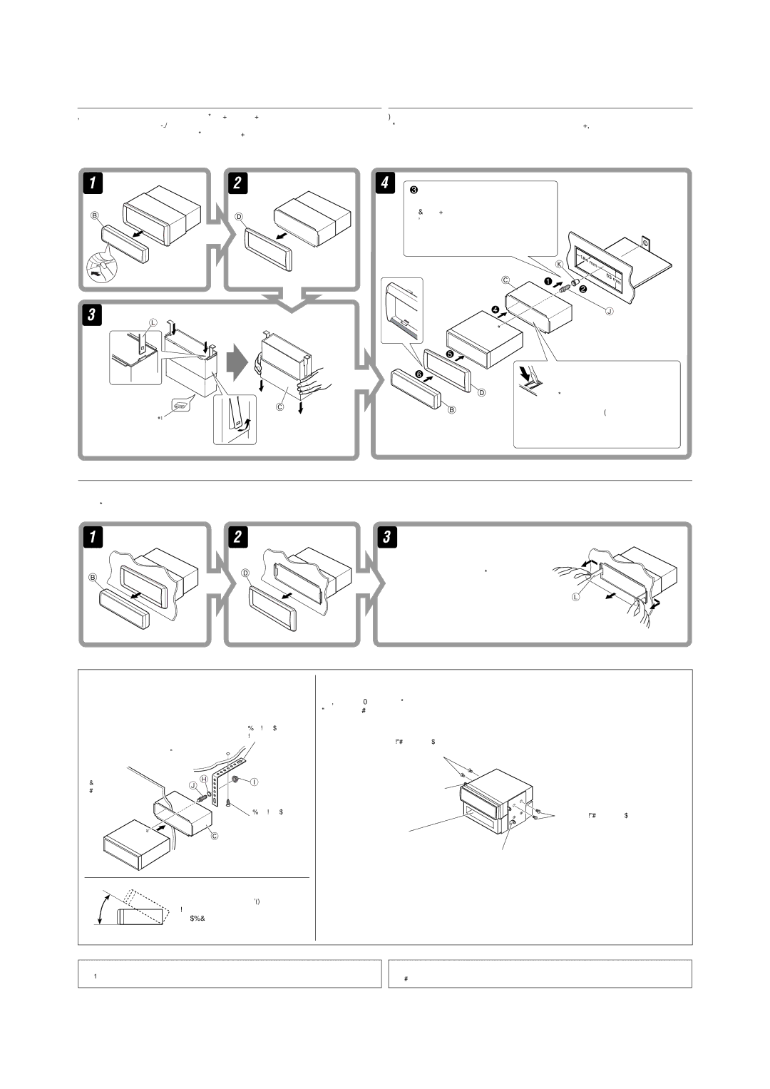 JVC GET0425-001A manual Pemasangan BINGKAI-DALAM Dash, Memindahkan alat penerima 