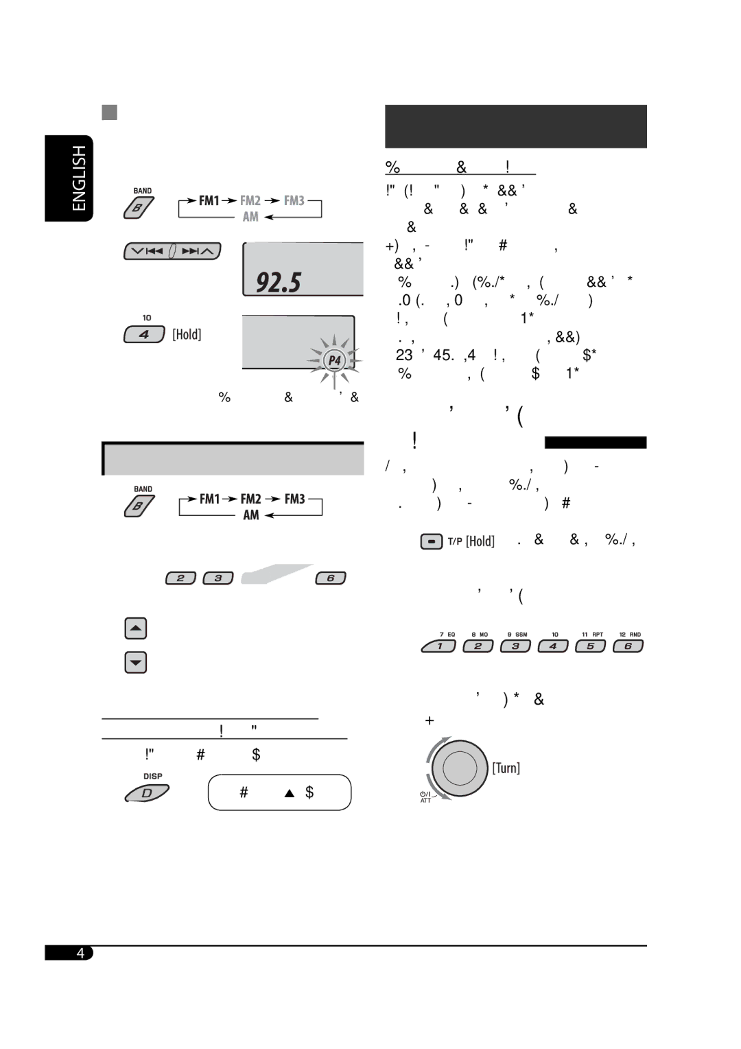 JVC GET0425-001A manual What you can do with RDS, Searching for your favorite FM RDS programme, Frequency ÔClock 