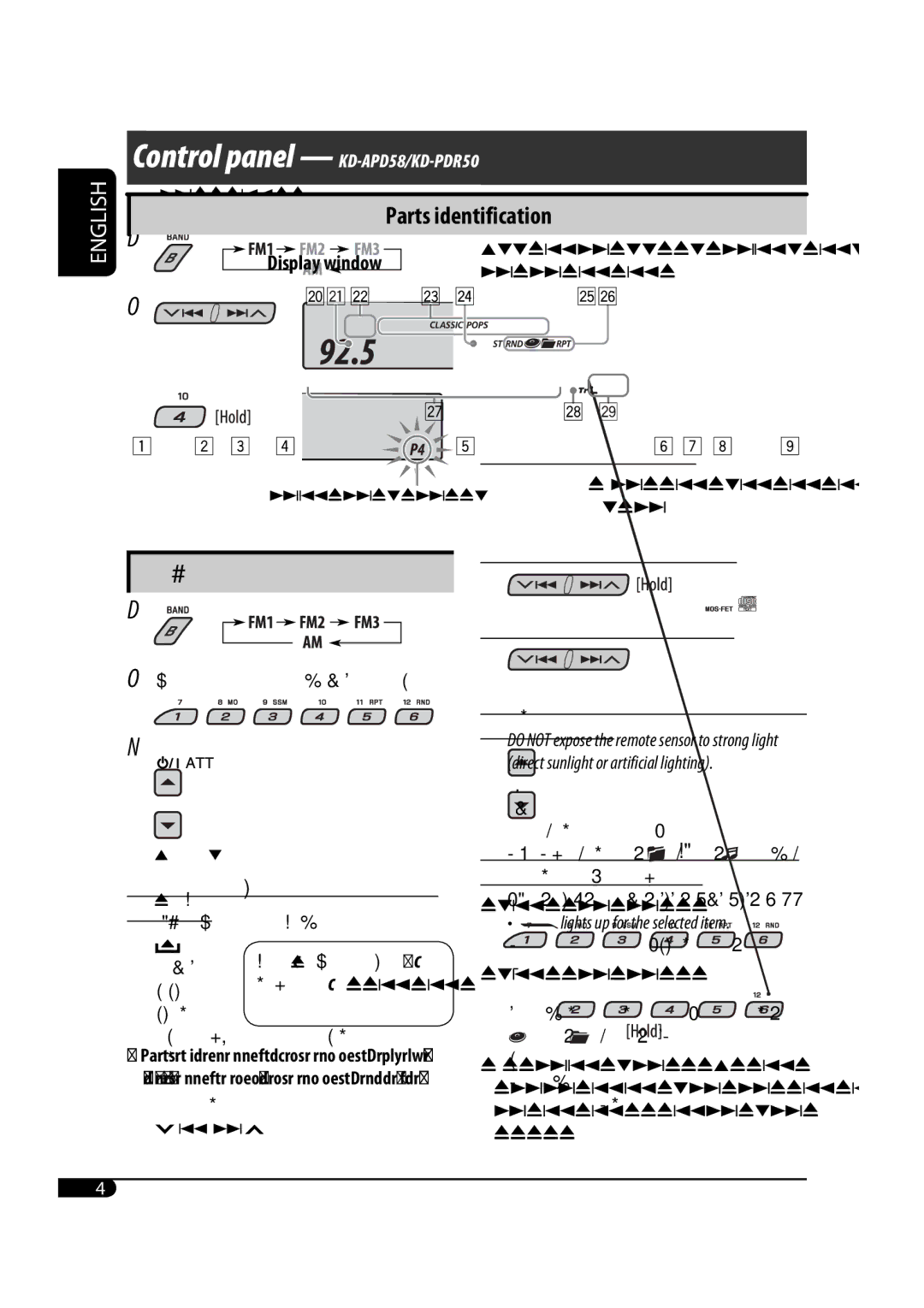 JVC GET0425-001A manual Manual presetting, To stop play and eject the disc, Listening to a preset station 