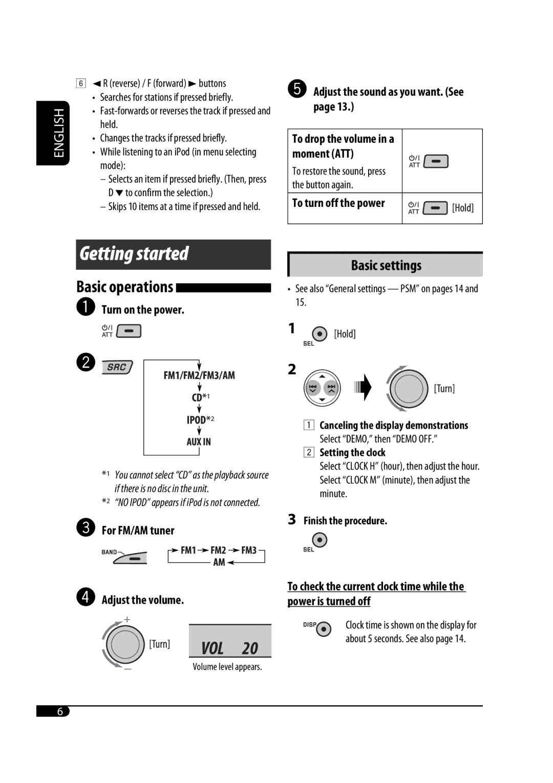 JVC GET0467-001A manual Getting started 