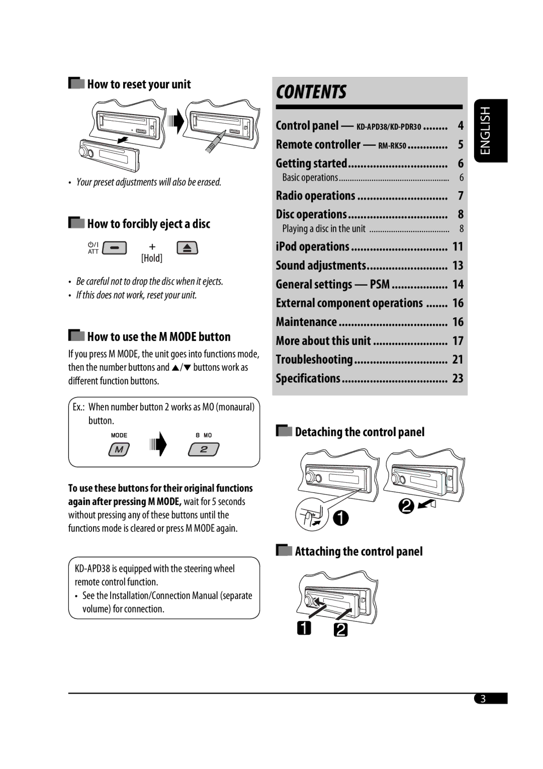 JVC GET0467-001A manual Contents 