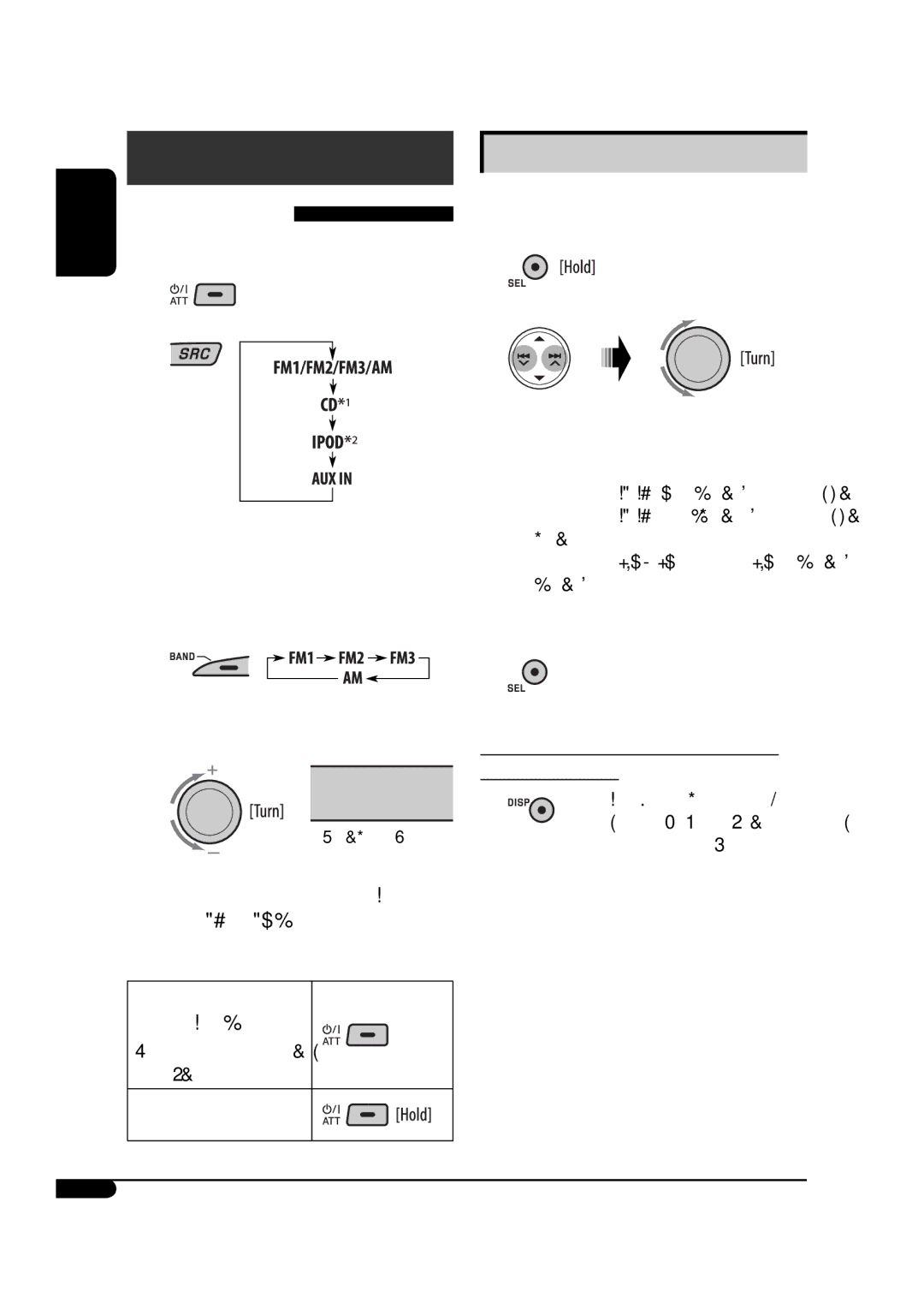 JVC GET0467-001A Basic operations, See also General settings PSM on pages 15, Select 24H/12H, then 24H hour or 12H hour 