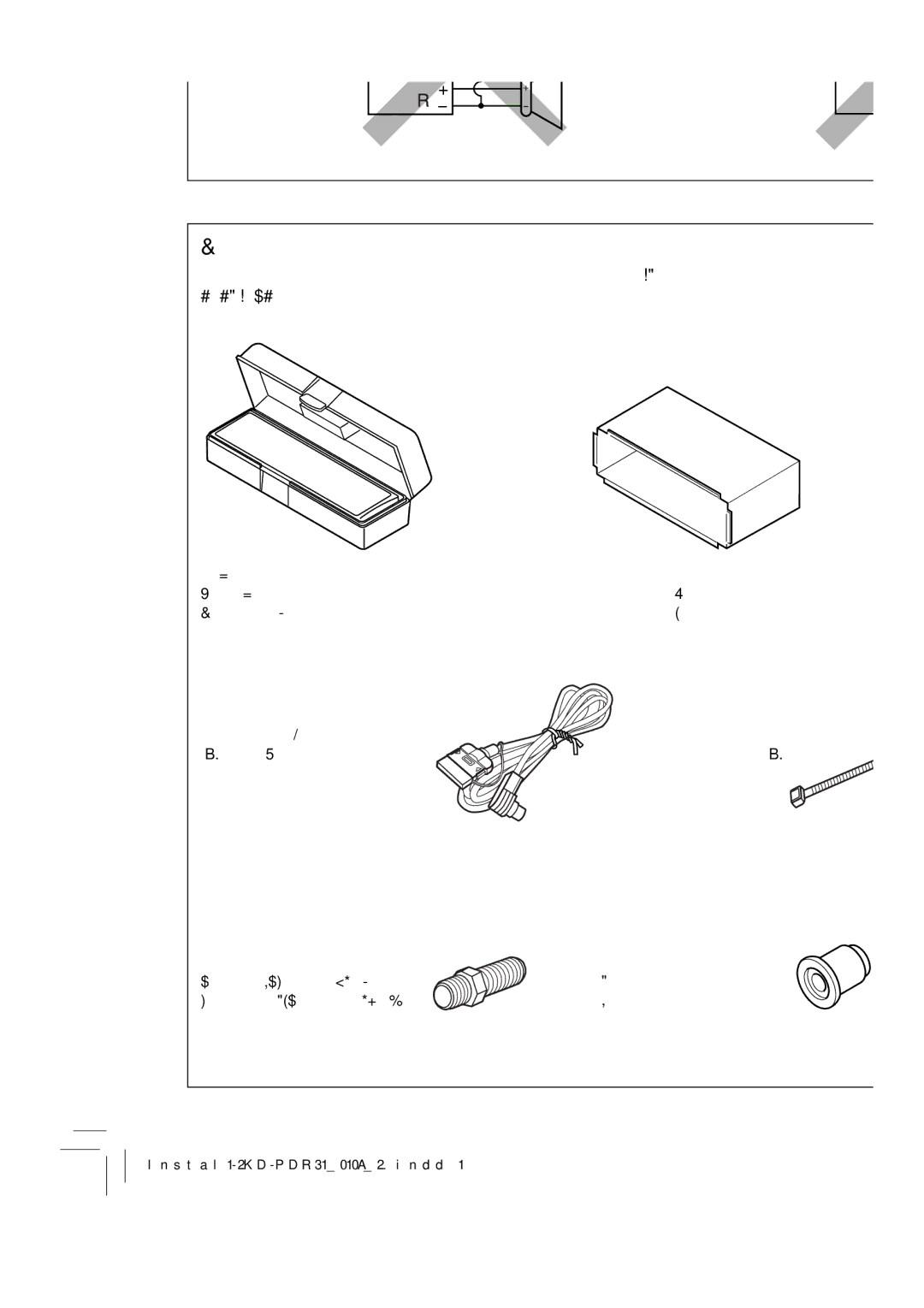 JVC GET0467-001A manual KD-PDR31 