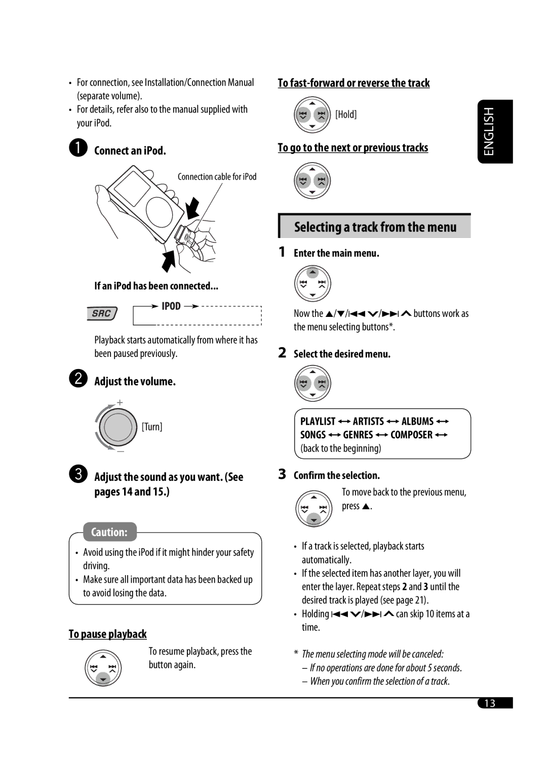 JVC GET0467-001A manual If the selected item has another layer, you will 