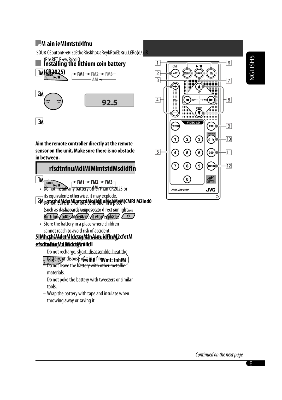 JVC GET0471-001A manual Before performing any operations, make sure 