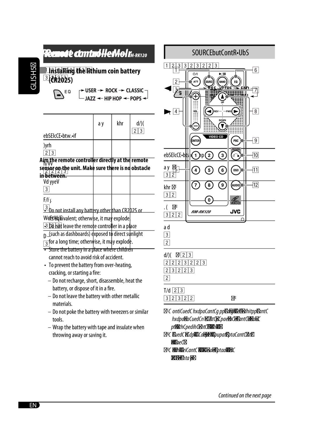 JVC GET0471-001A manual Adjust the front and rear speaker balance. R06 to F06 