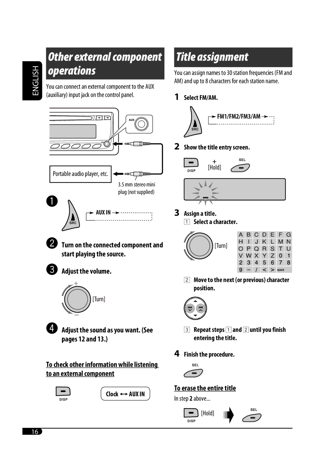 JVC GET0483-001A manual Title assignment 