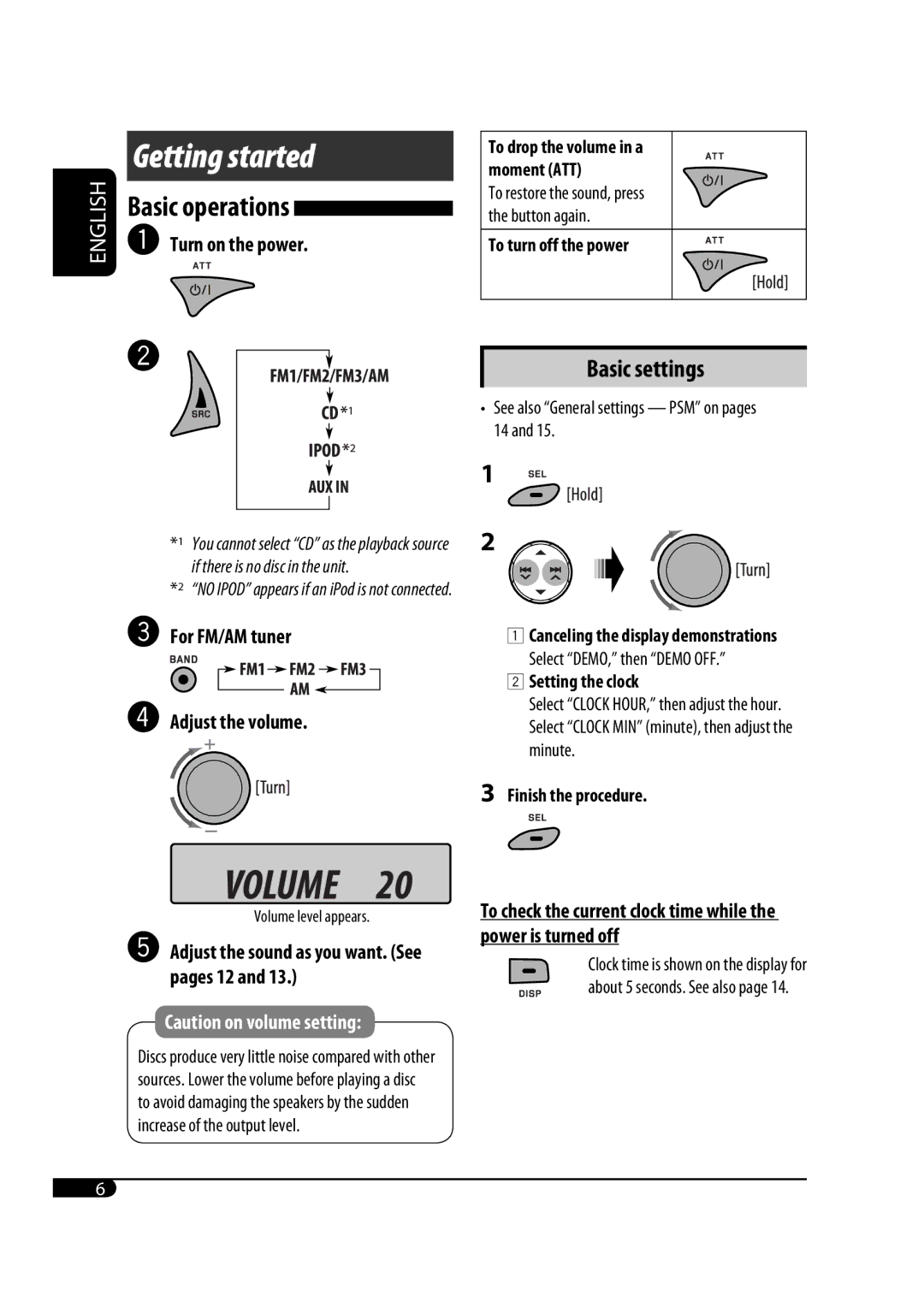 JVC GET0483-001A manual Getting started 