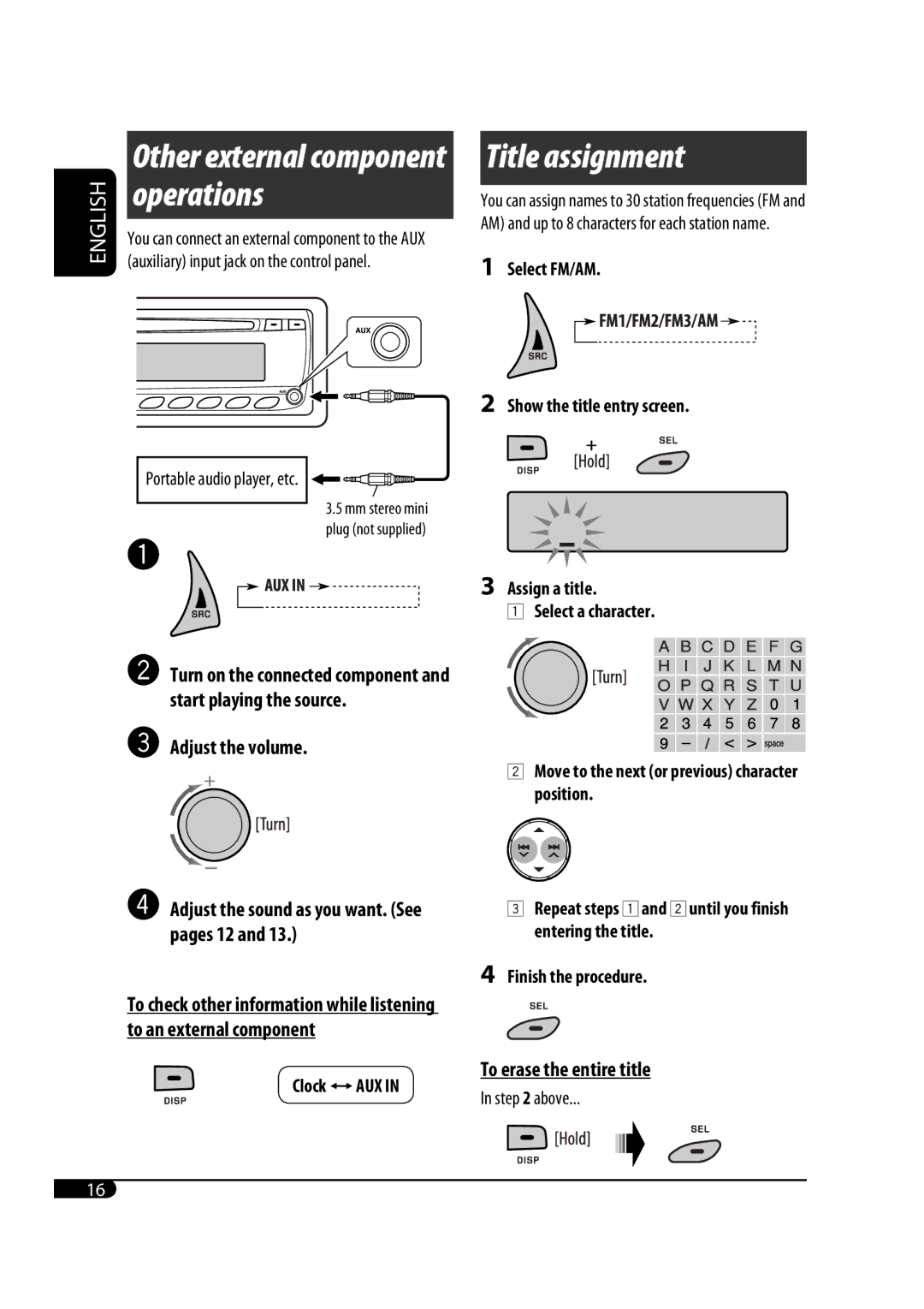 JVC GET0483-001A manual Title assignment 