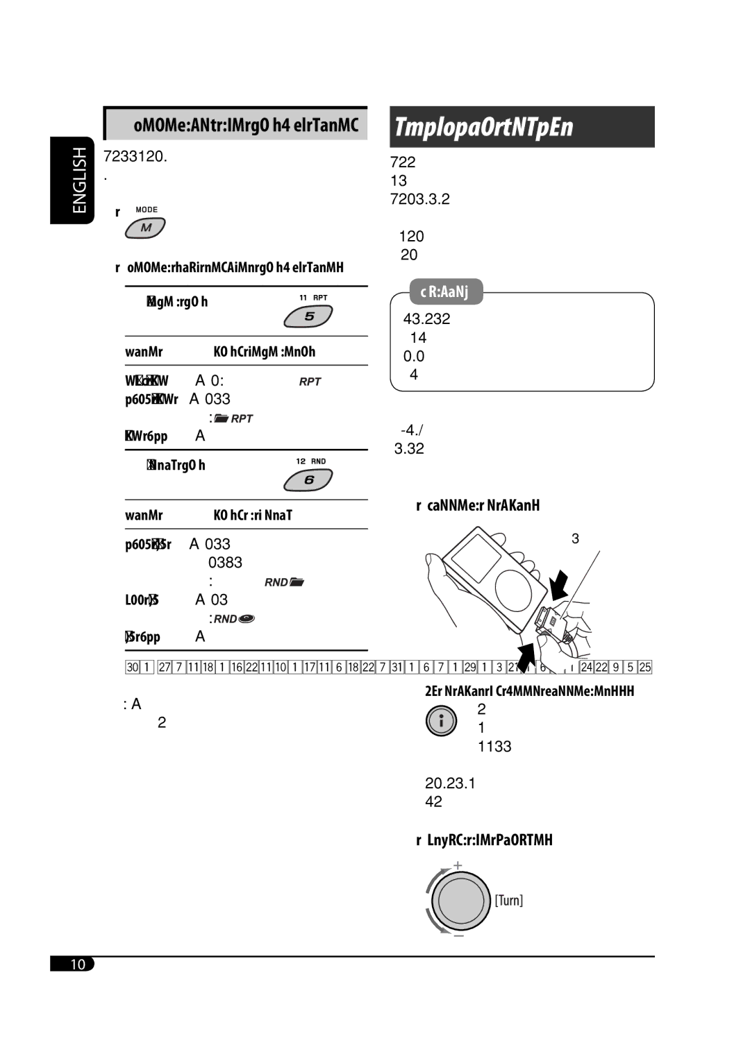 JVC GET0483-001A manual IPod operations 