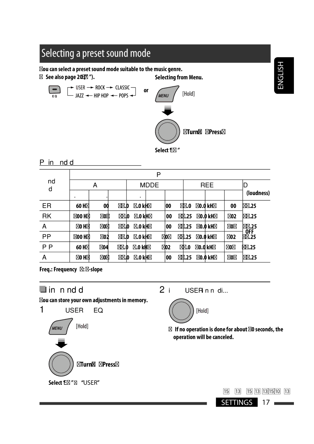 JVC GET0570-001A manual Selecting a preset sound mode 