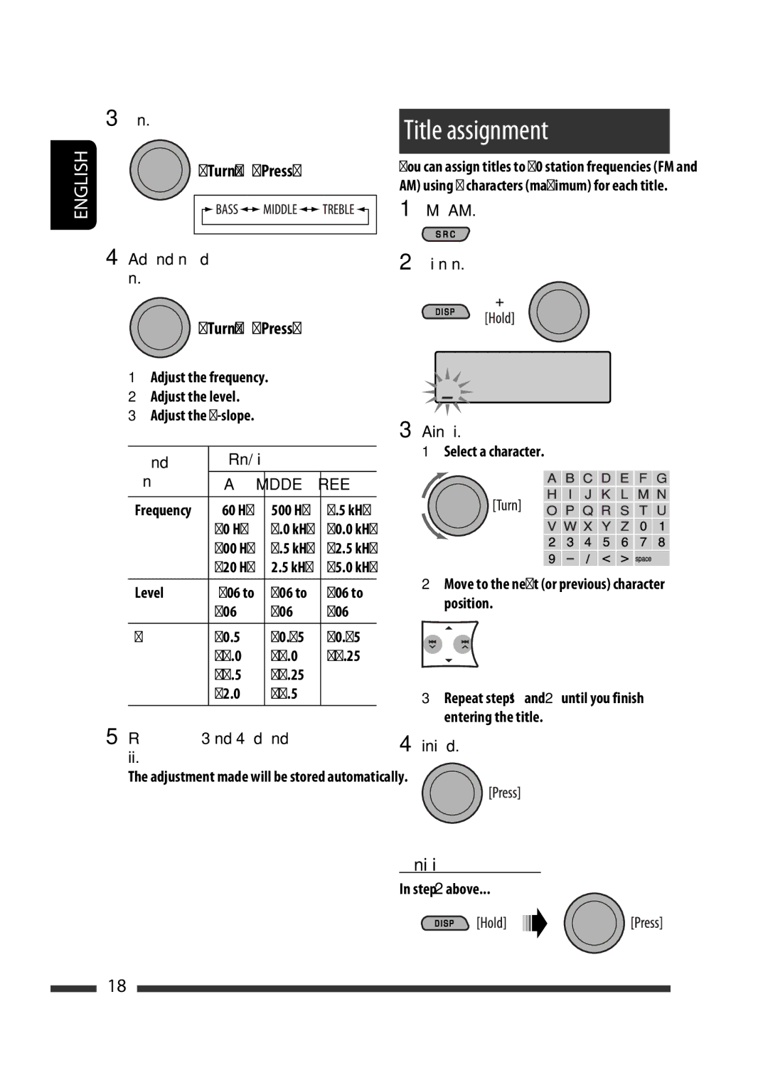 JVC GET0570-001A manual Title assignment 