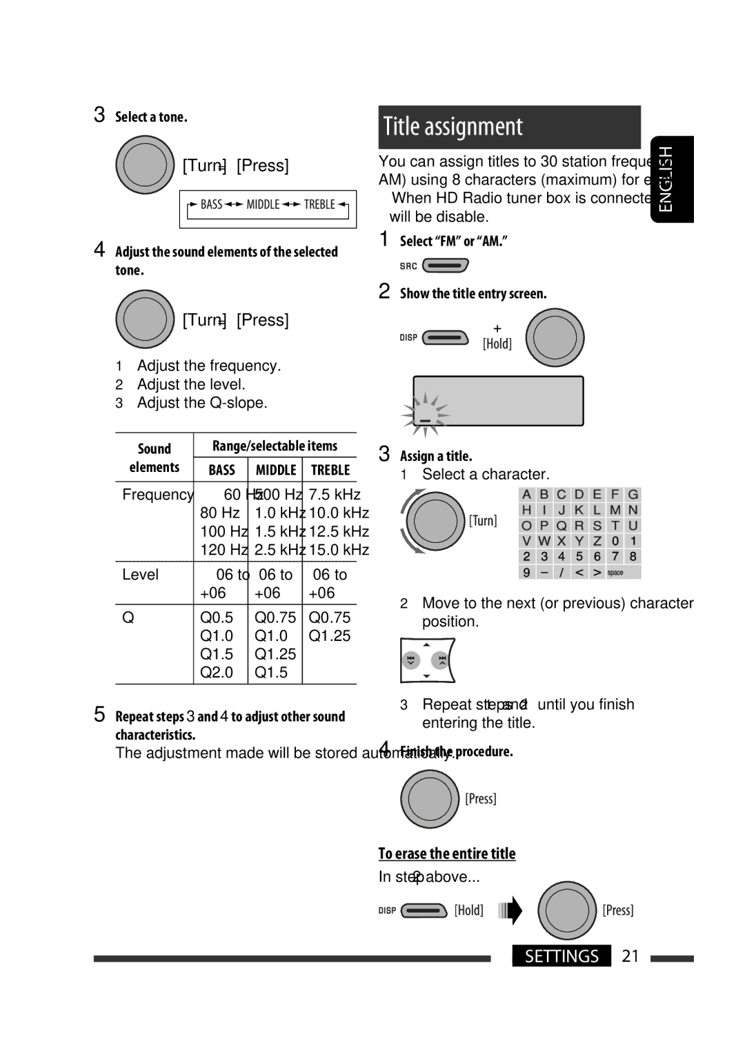 JVC GET0570-001A manual Title assignment 