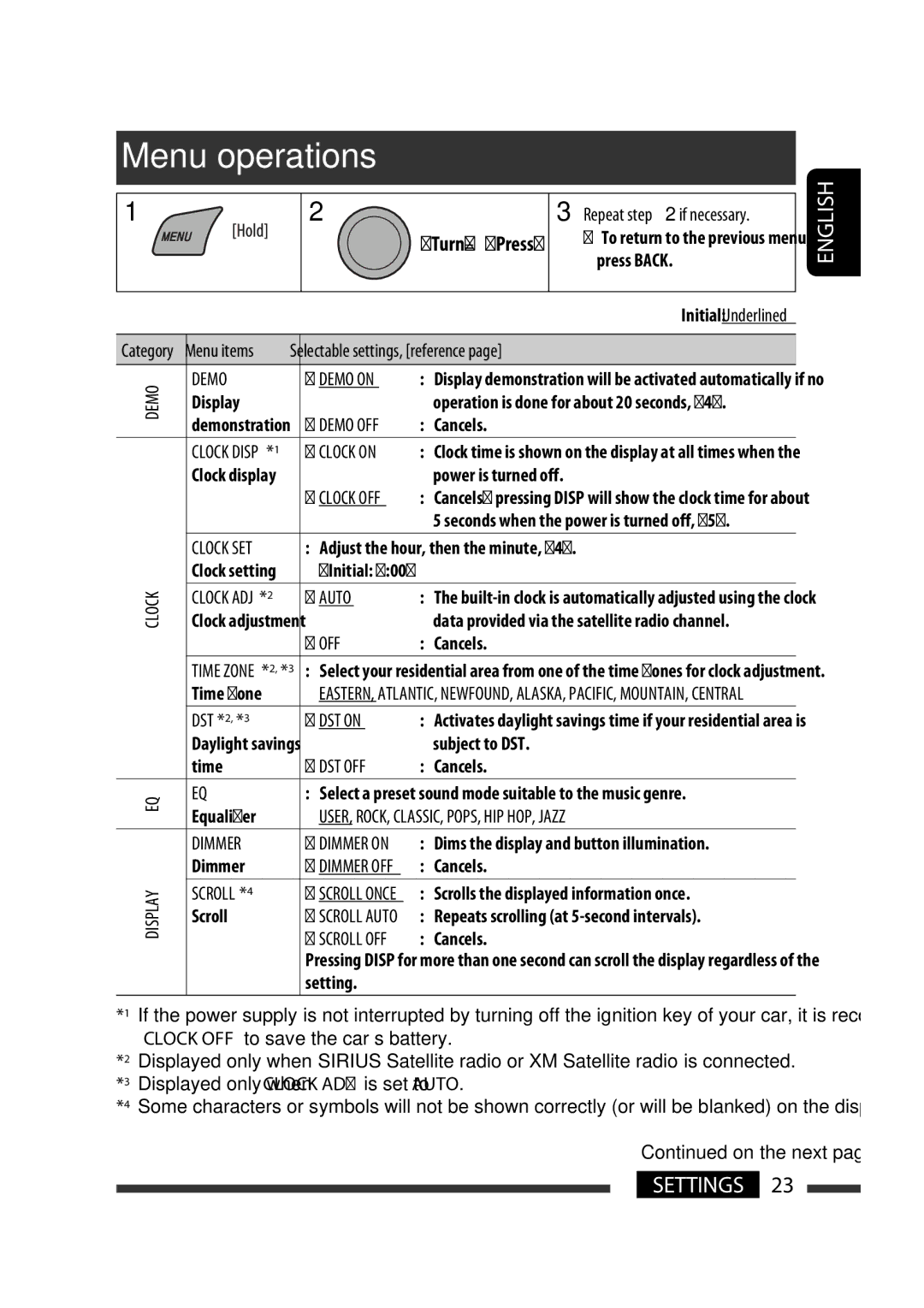 JVC GET0570-001A manual Display 