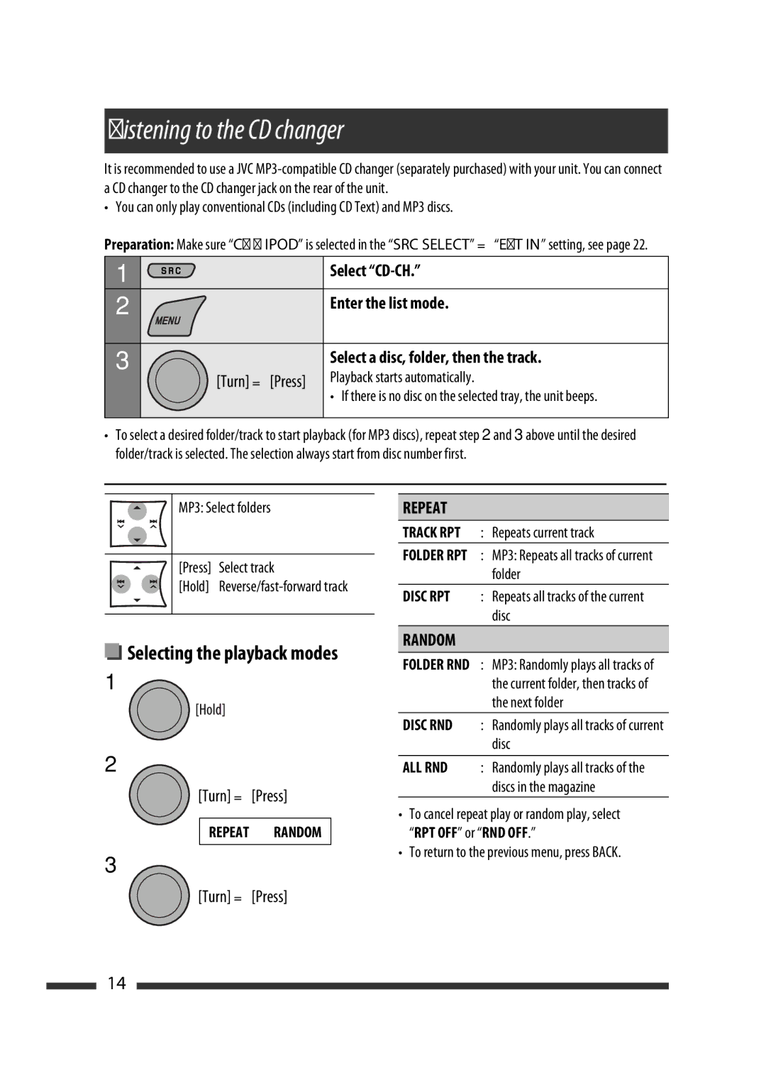 JVC GET0570-001A manual Playback starts automatically, If there is no disc on the selected tray, the unit beeps 