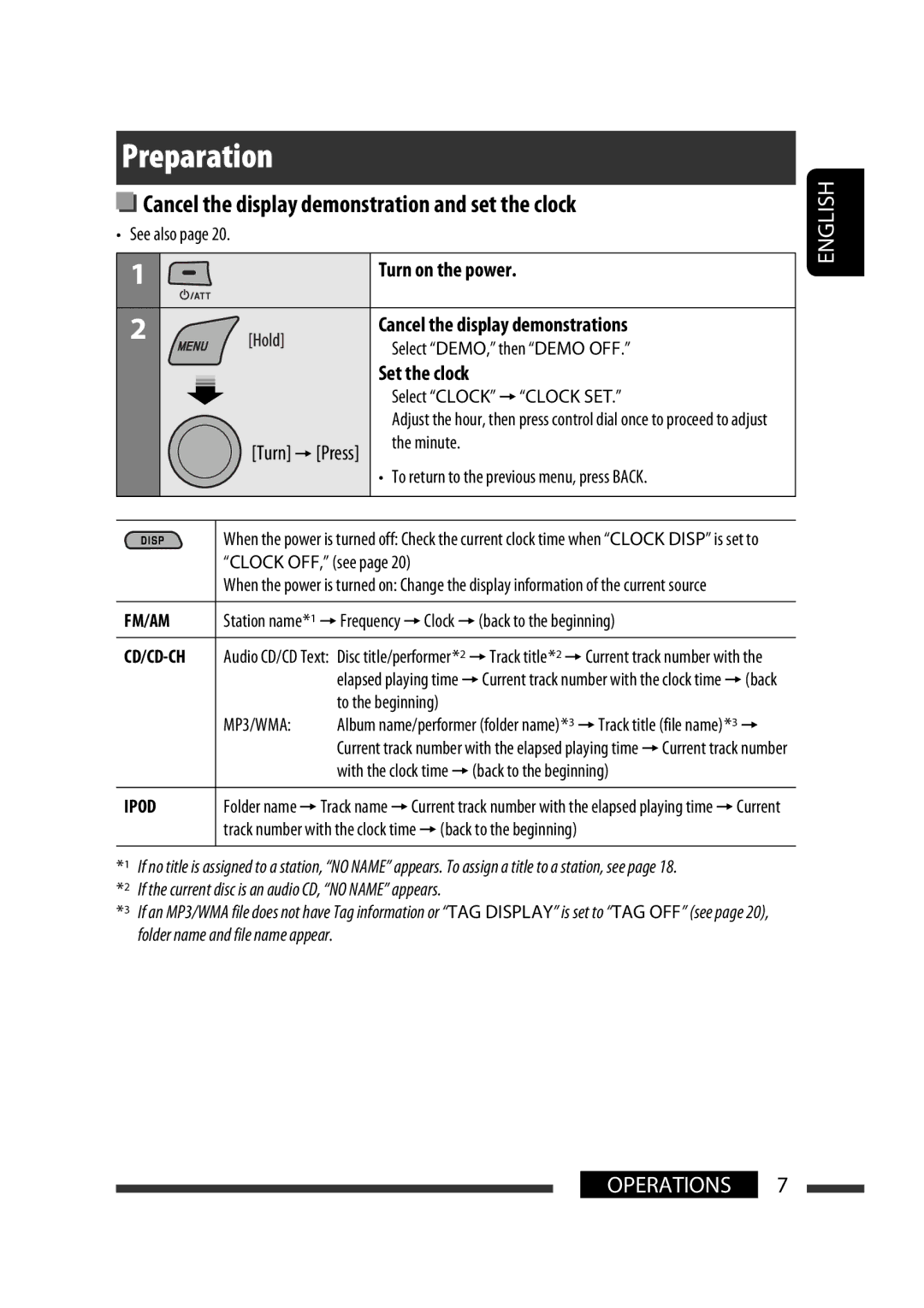 JVC GET0570-001A manual Preparation 