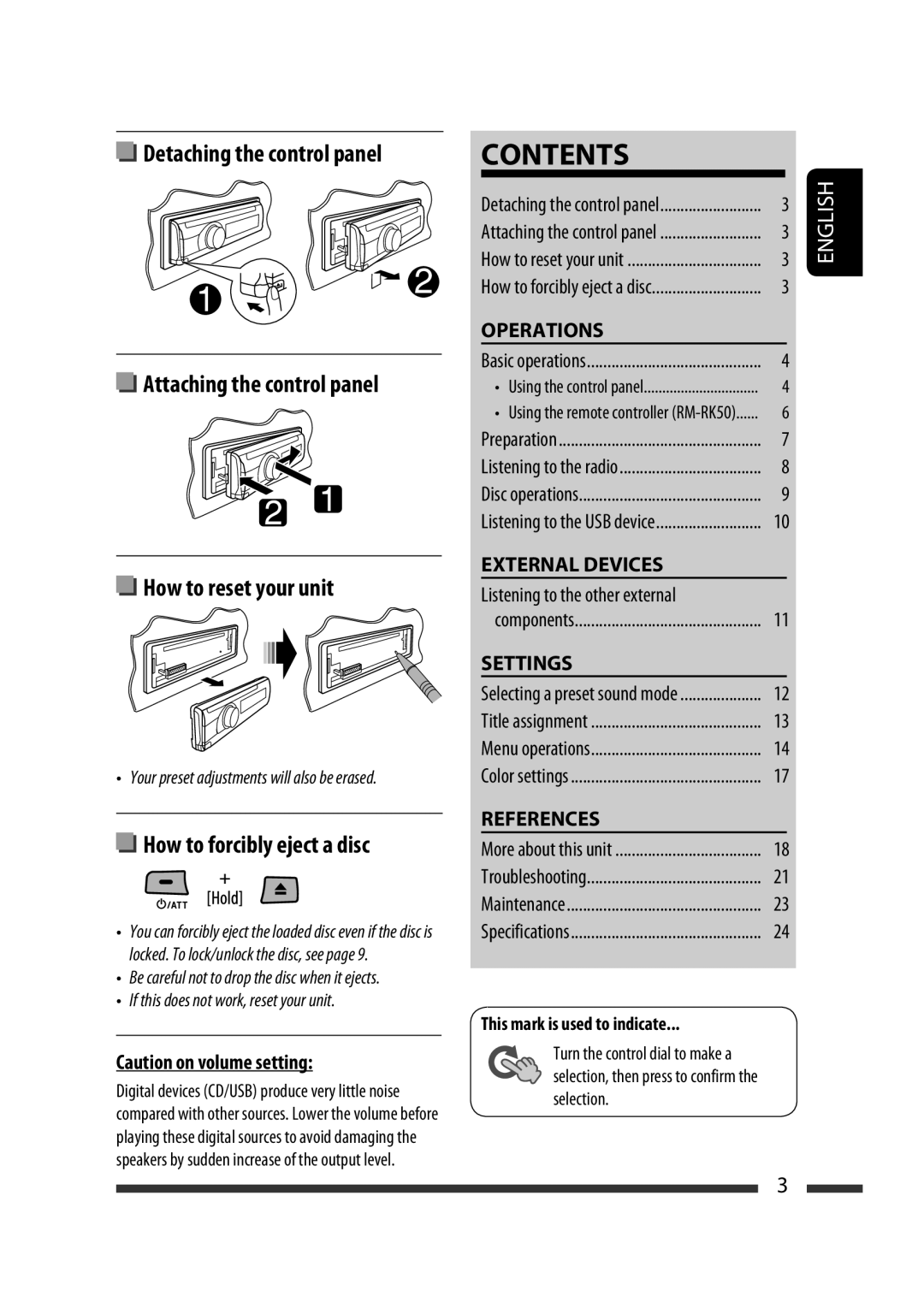 JVC GET0576-001A manual Contents 