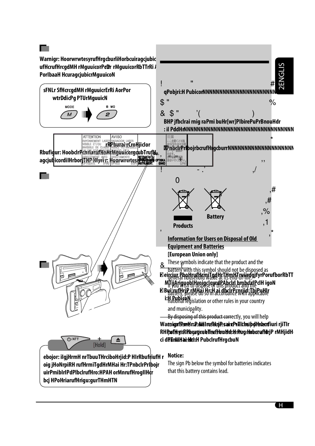 JVC 0708DTSMDTJEIN, GET0582-001A user service Contents 