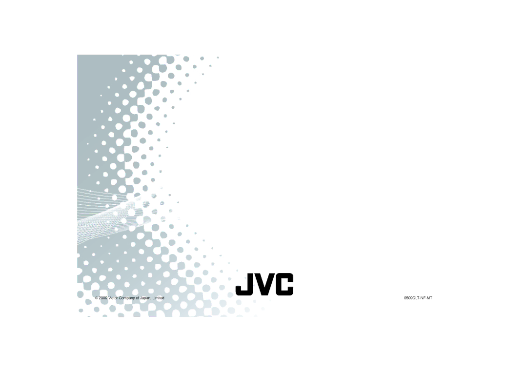 JVC GGT0312-001A-H manual Victor Company of Japan, Limited 0509GLT-NF-MT 