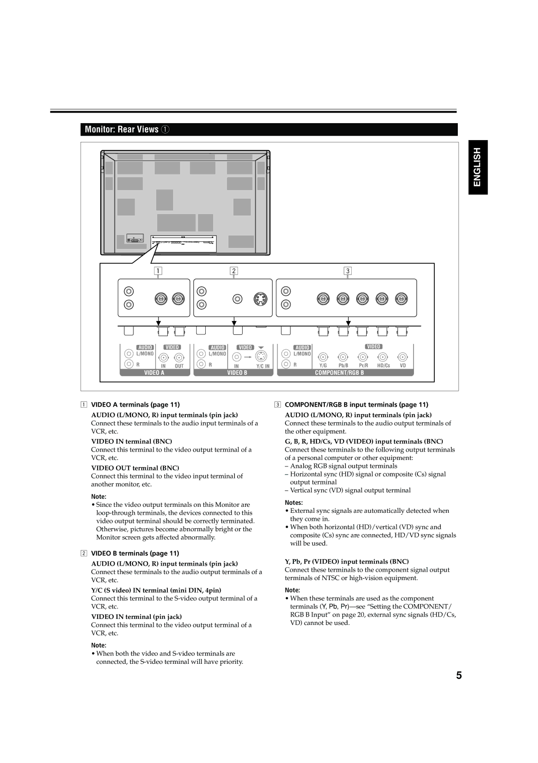 JVC GM X50U manual Video Audio 