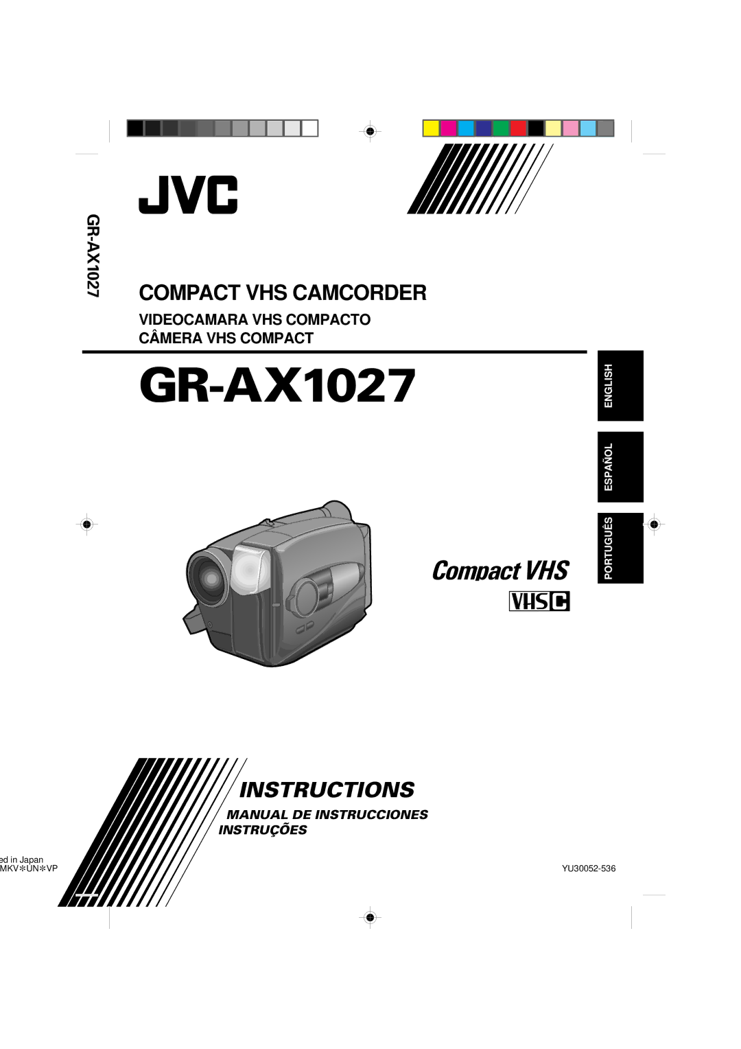 JVC GR-AX1027 manual 