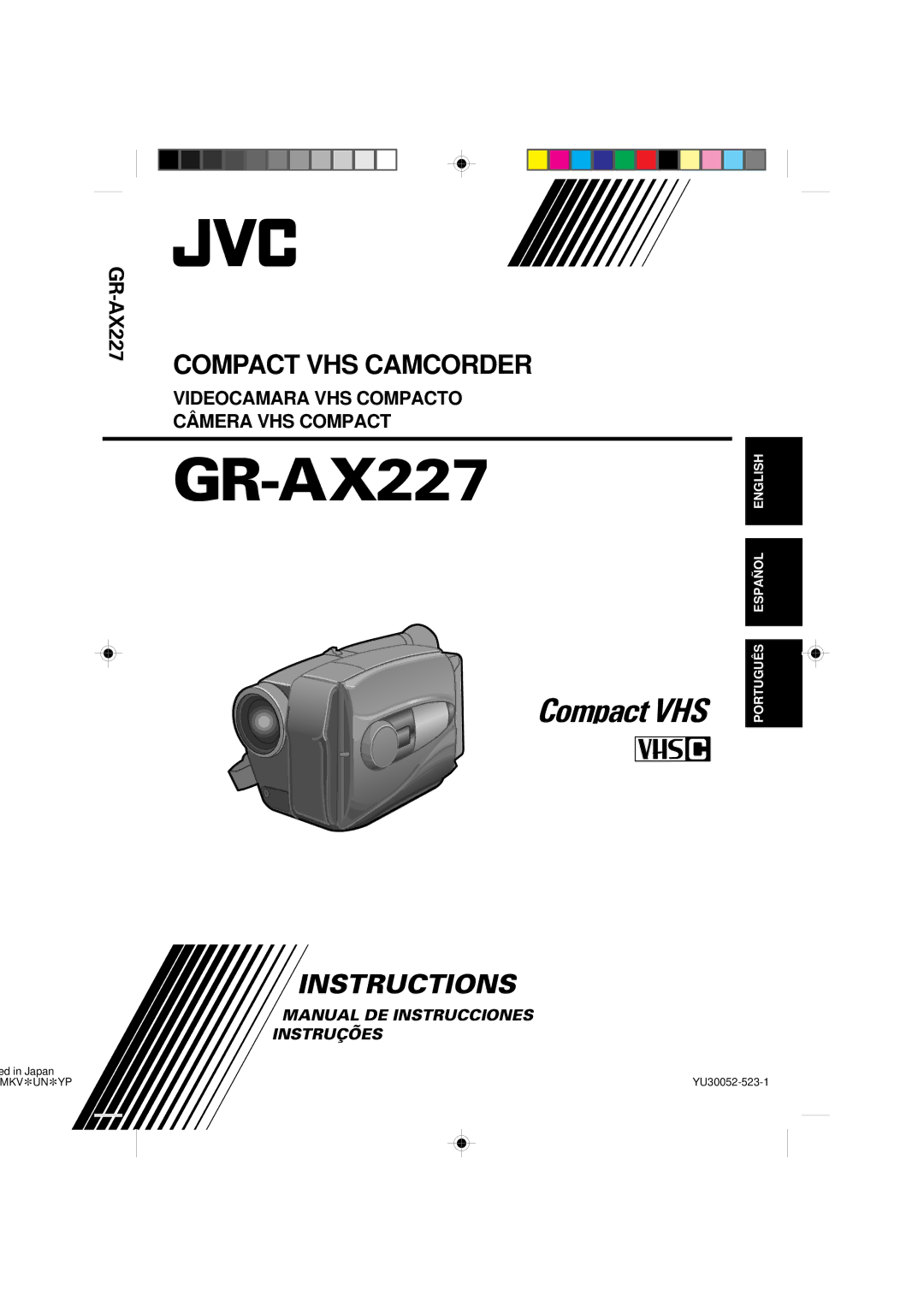 JVC GR-AX227 manual 