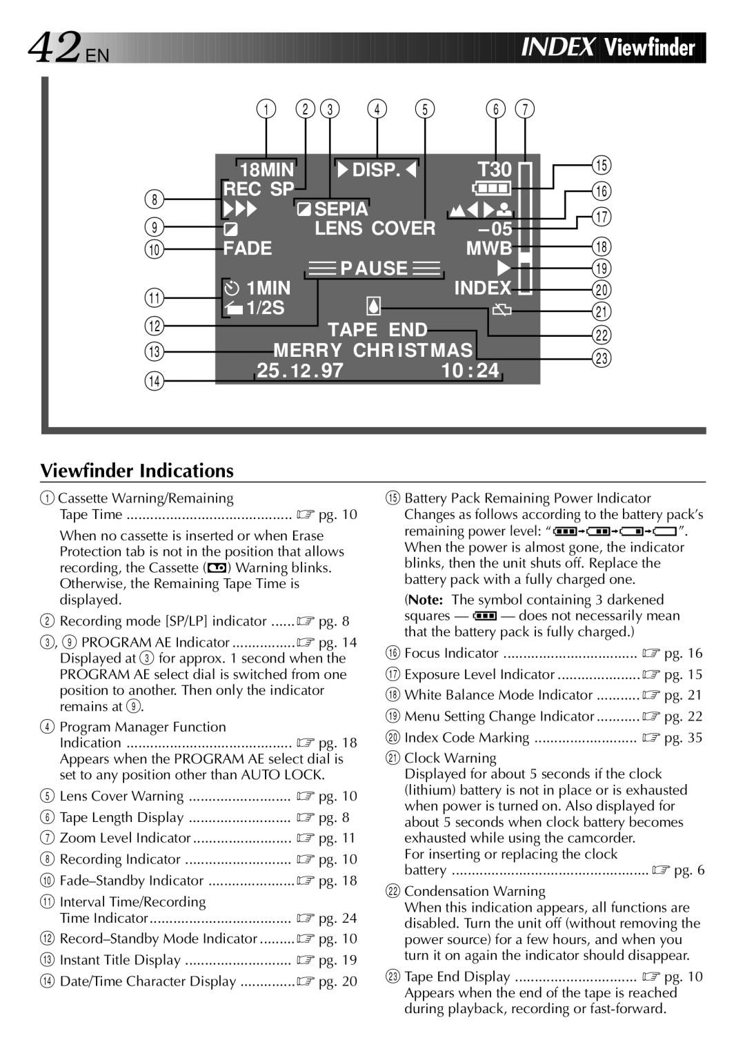 JVC GR-AX470, LYT0002-073A Set to any position other than Auto Lock, # Instant Title Display $ Date/Time Character Display 