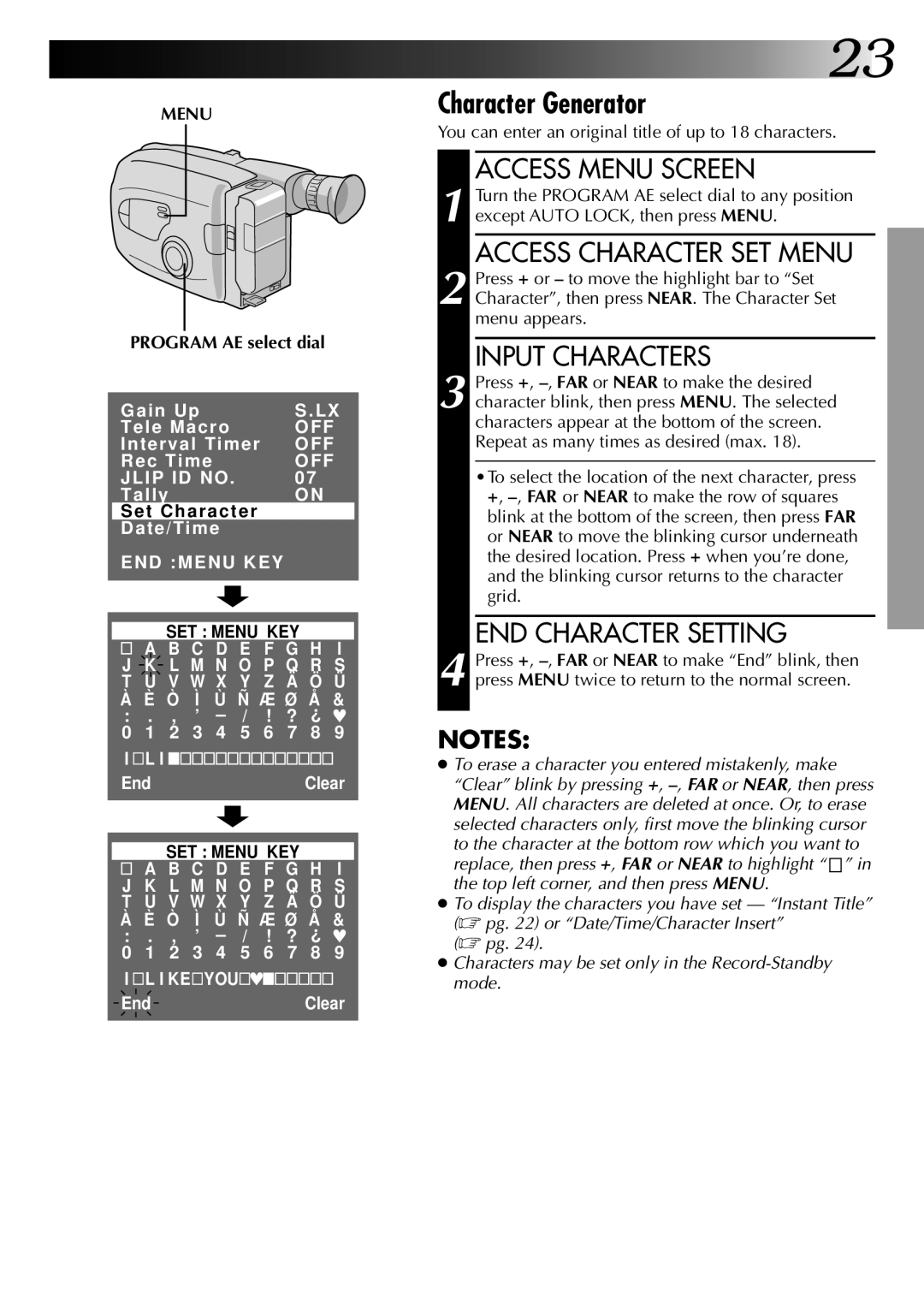 JVC GR-AX670 specifications Off 