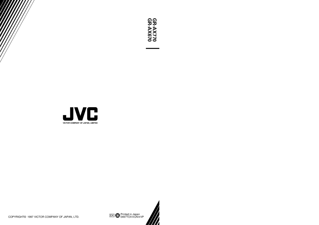 JVC GR-AX670 specifications 