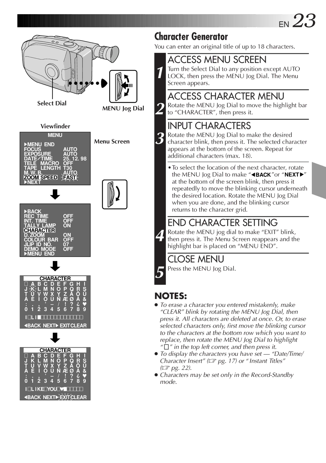 JVC GR-AX680 manual Top left corner, and then press it 